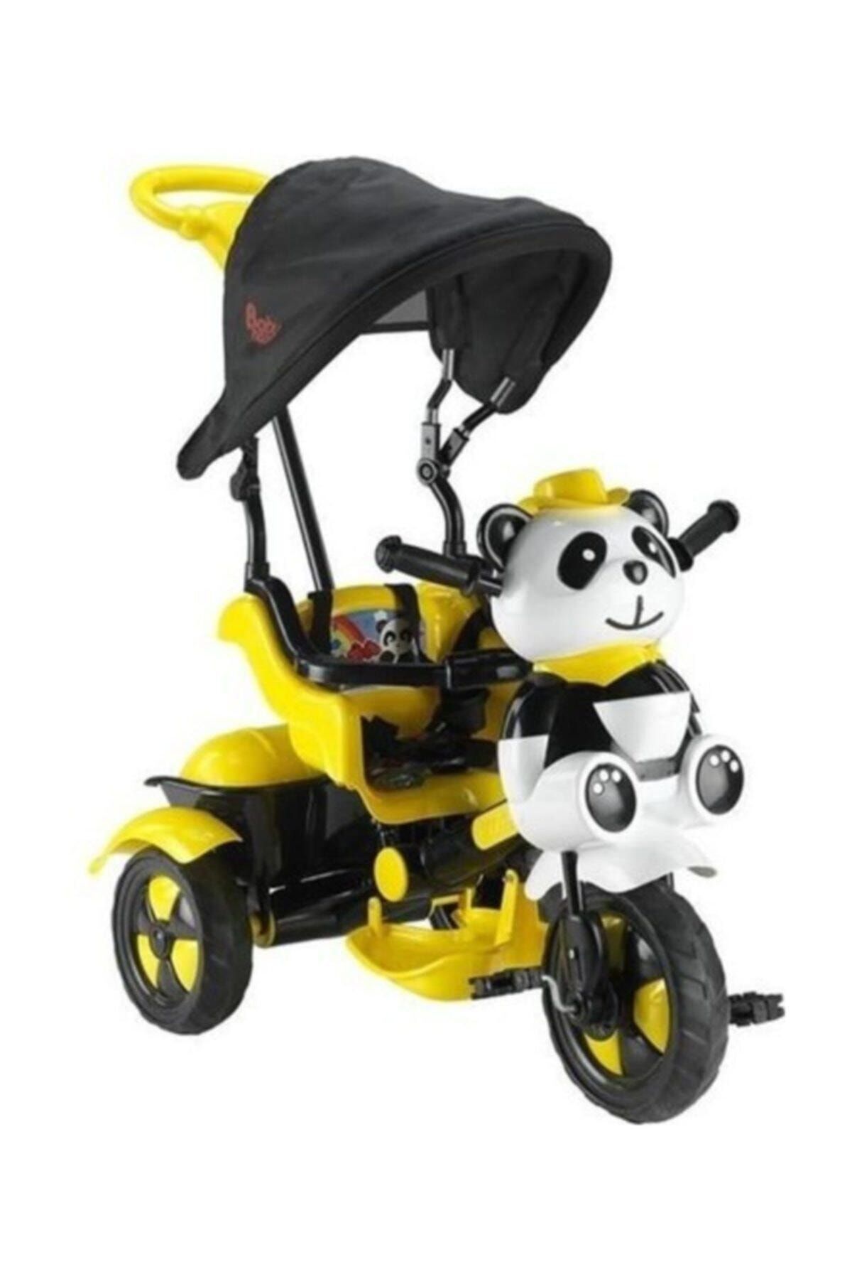 BabyHope Little Panda Üçteker Sarı Bisiklet 127