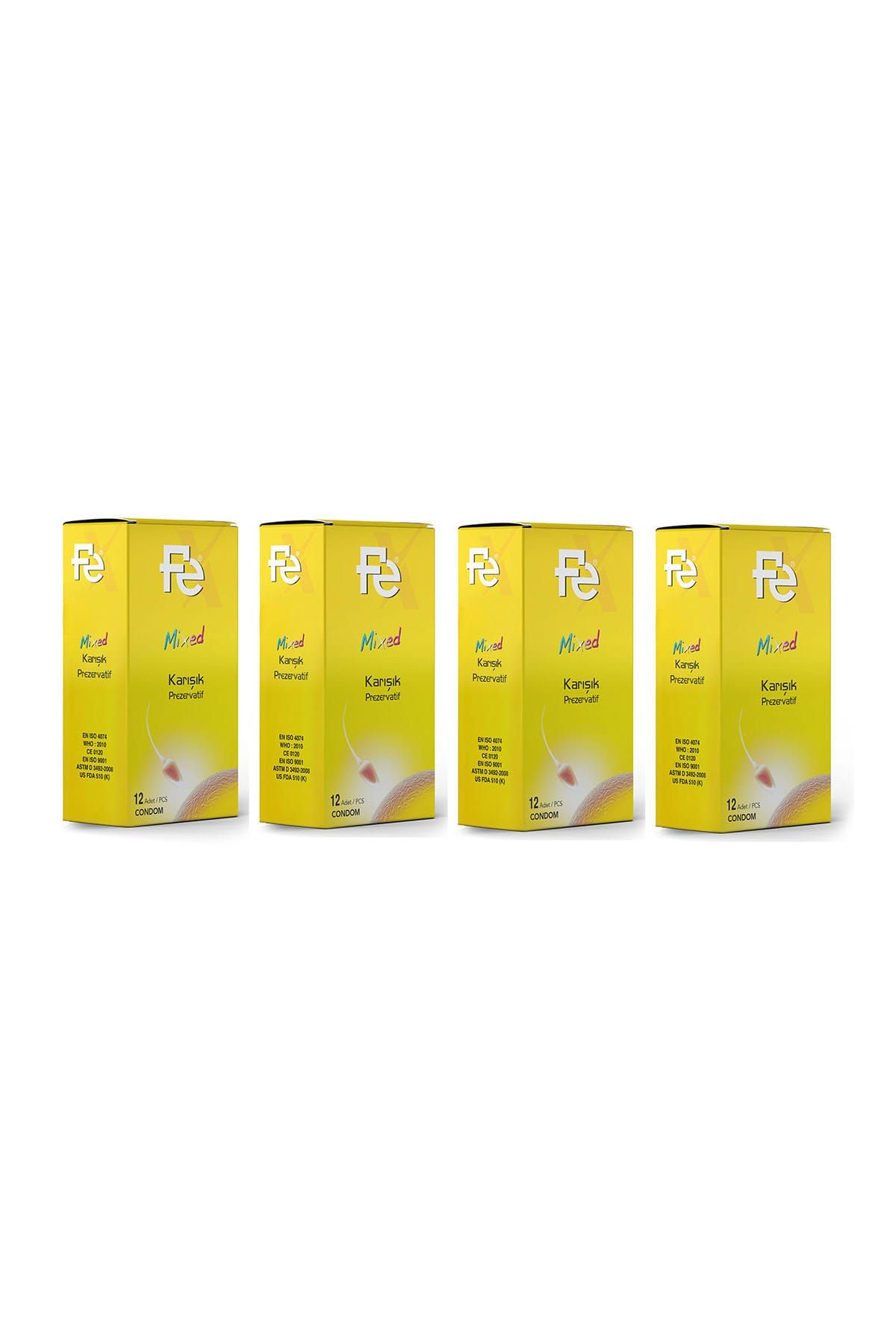 Fe Mixed Karışık 12'Li Prezervatif x 4 Paket