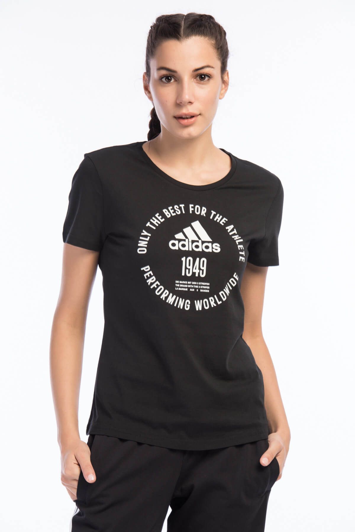 adidas Kadın T-shirt - Adi Emblem W - CW0997