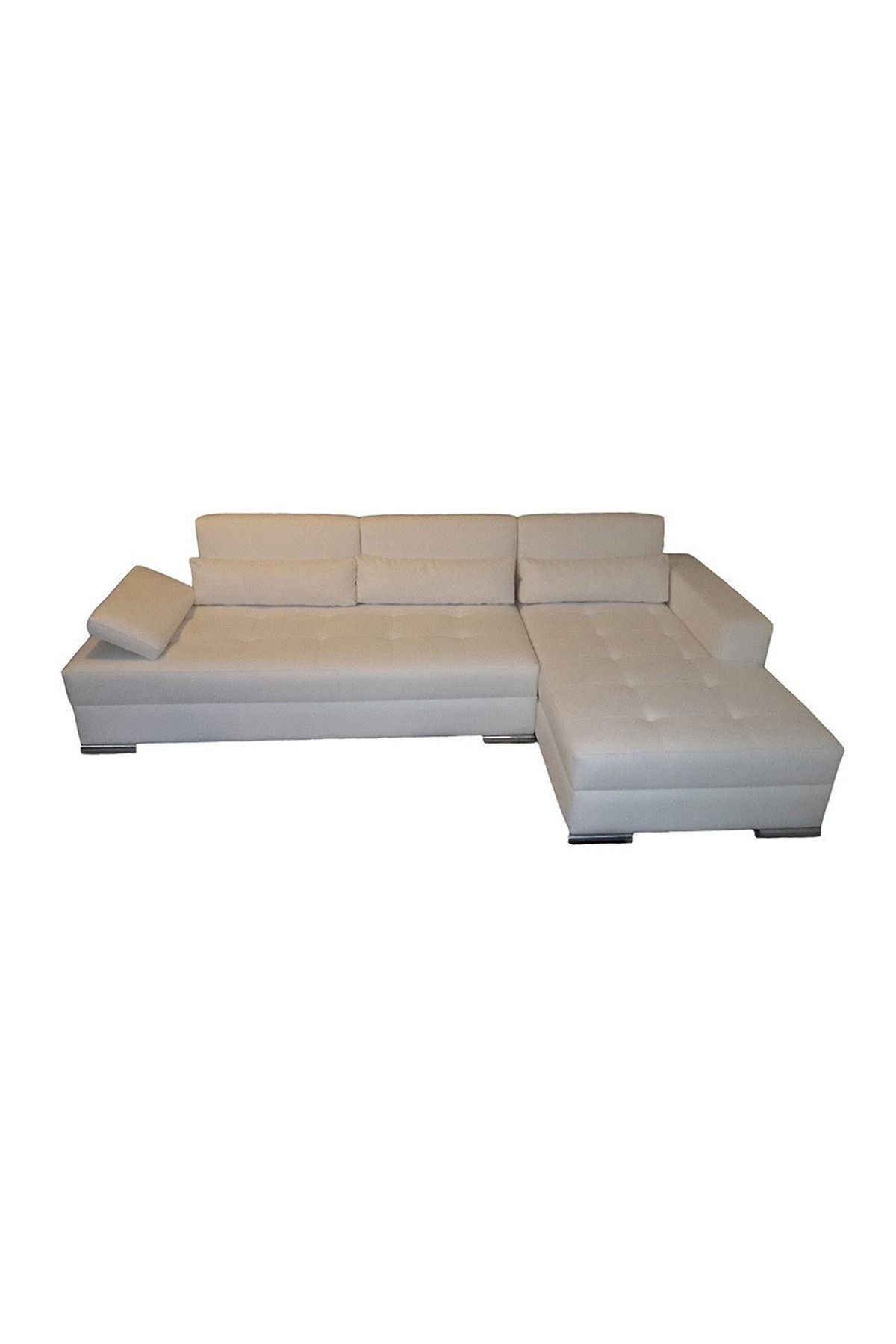 3A Mobilya White Leather Köşe Koltuk 230X90X80 CM