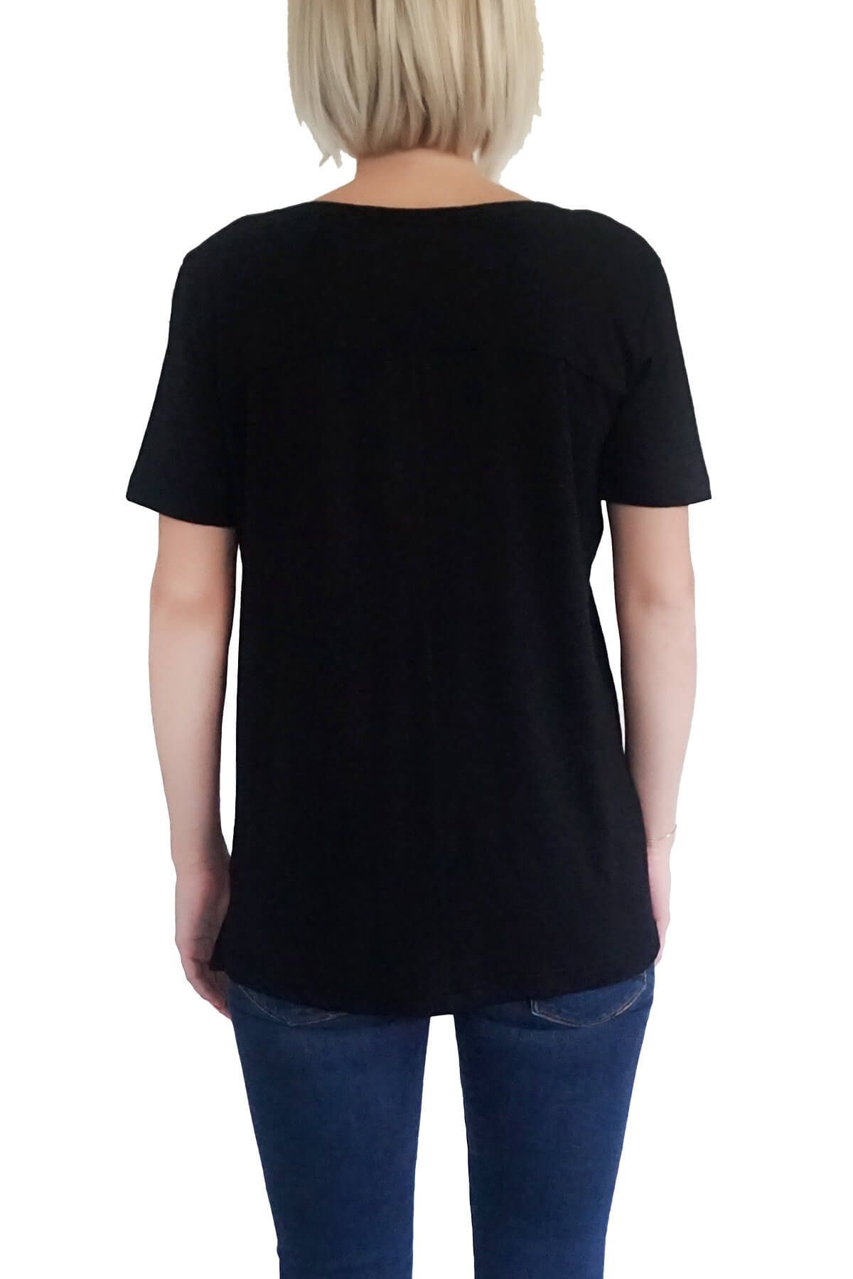 MOF Kadın Siyah T-Shirt SYCT-S 2