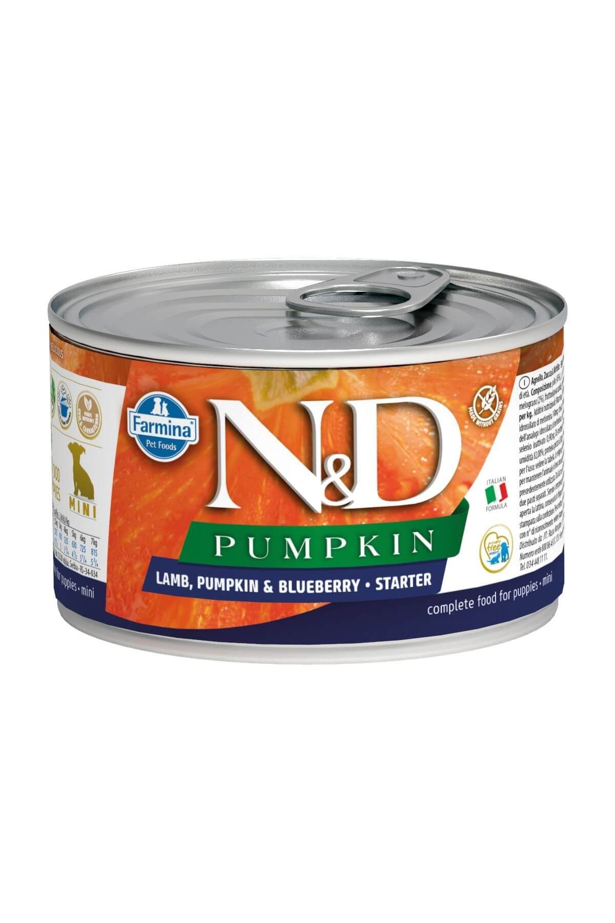 N&D Balkabağı & Kuzu & Starter Köpek Konservesi 140 gr
