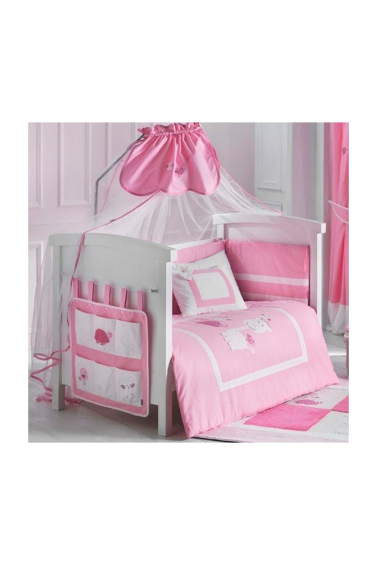Dinoboo Lovely Animals Pink 8 Parça Bebek Uyku Seti 60x120