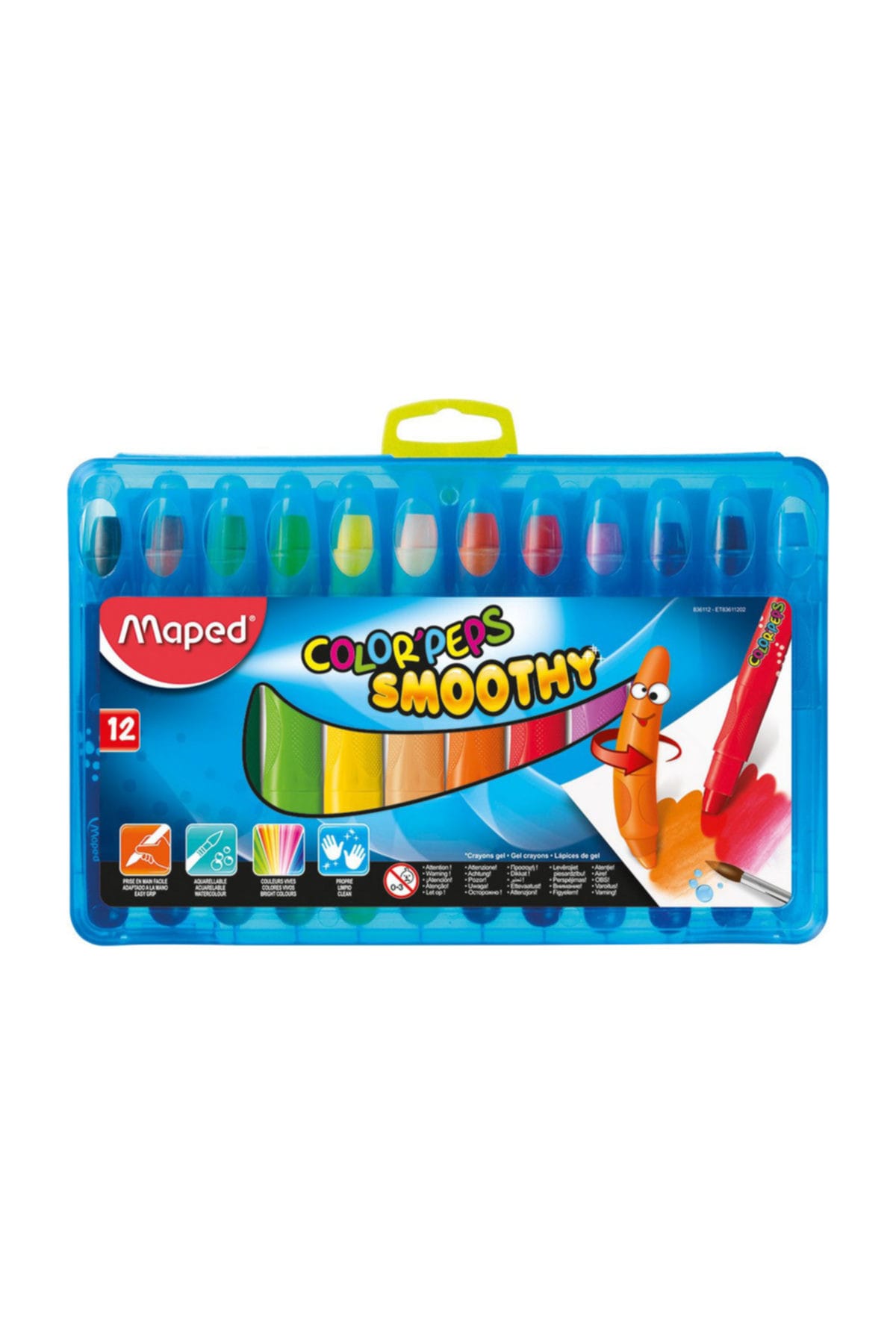 Maped Pastel Boya Color'Peps Smoothy 12 Renk 836112