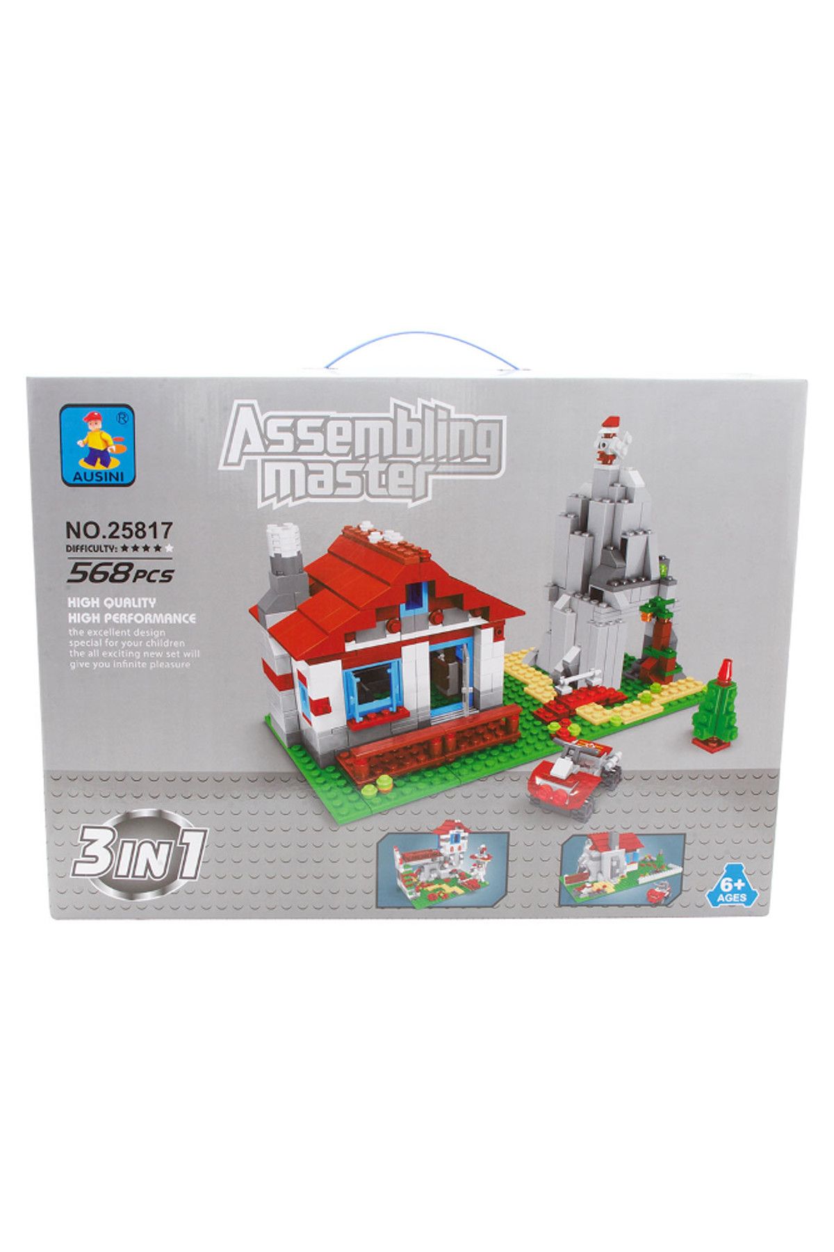 Bircan Oyuncak Lego Bricks 568 Parça 3in1 Set
