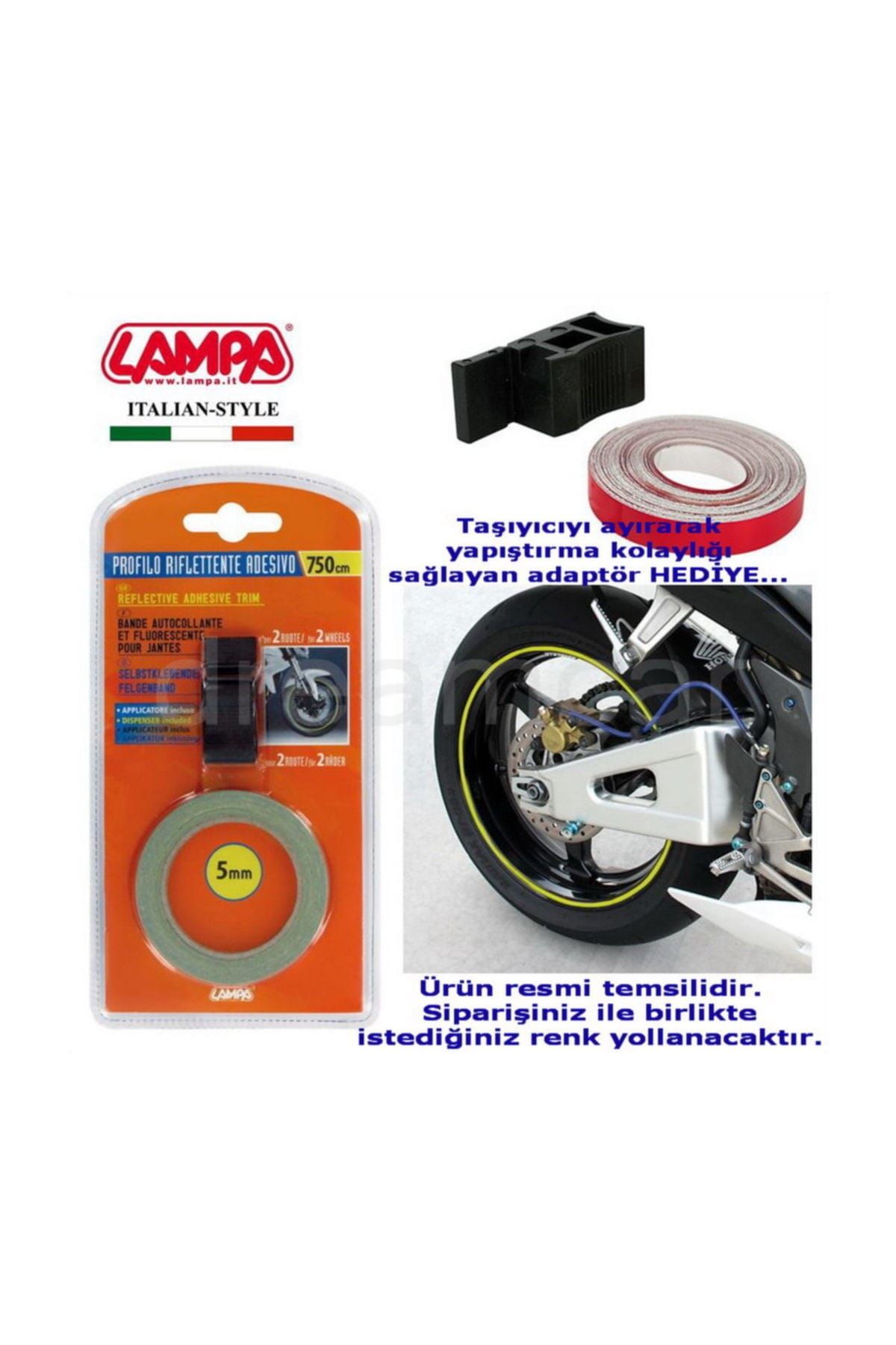 Lampa Turuncu Jant Fosforlu Sticker Adaptörlü 90045