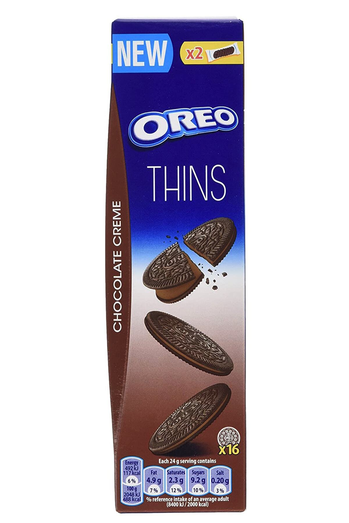 Oreo Thins Çikolata Kremalı Kakaolu Bisküvi Chocolate Creme 96 Gr