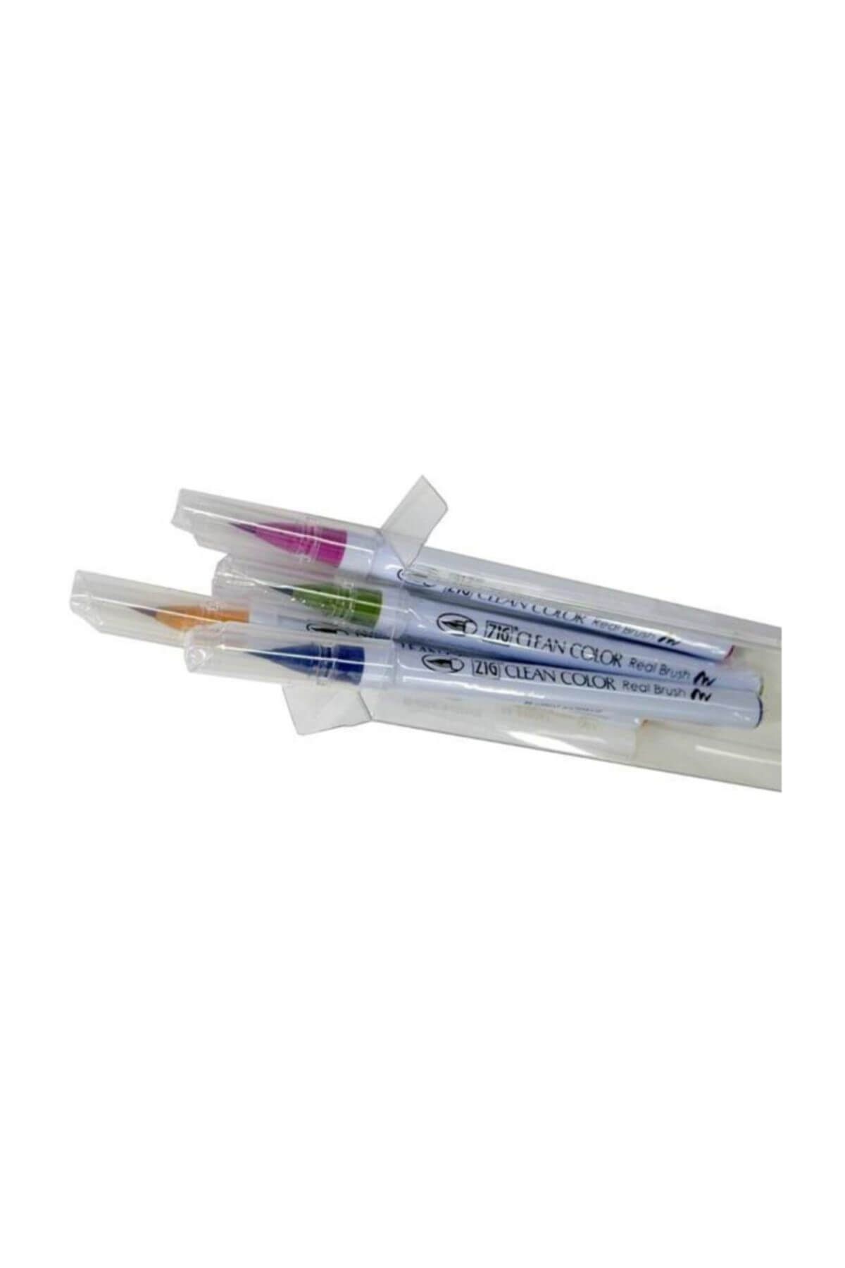 Zig Clean Color Real Brush Fırça Uçlu Marker Kalem 4 RENK SET DEEP