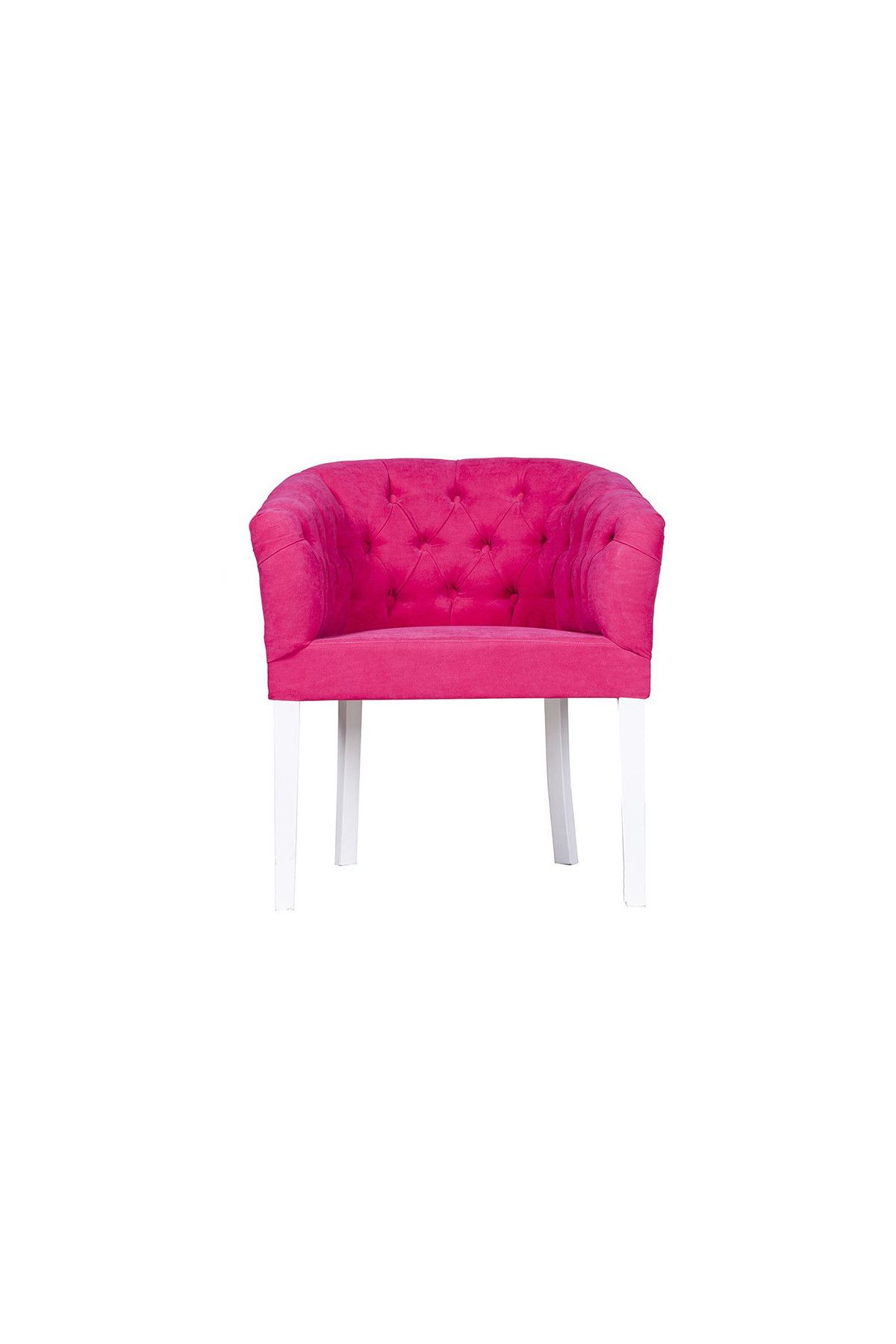 3A Mobilya Full Kapitone Pink Oval Berjer 70x69x68 CM