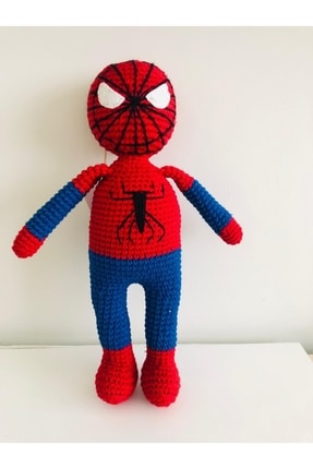 Amigurumi Organik Spiderman (ÖRÜMCEK ADAM) Örgü Bebek Image 0