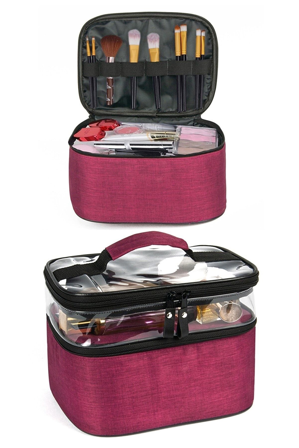 INNDREAM Travel Makeup Bag Travel Set Cosmetic Bag Pink Trendyol