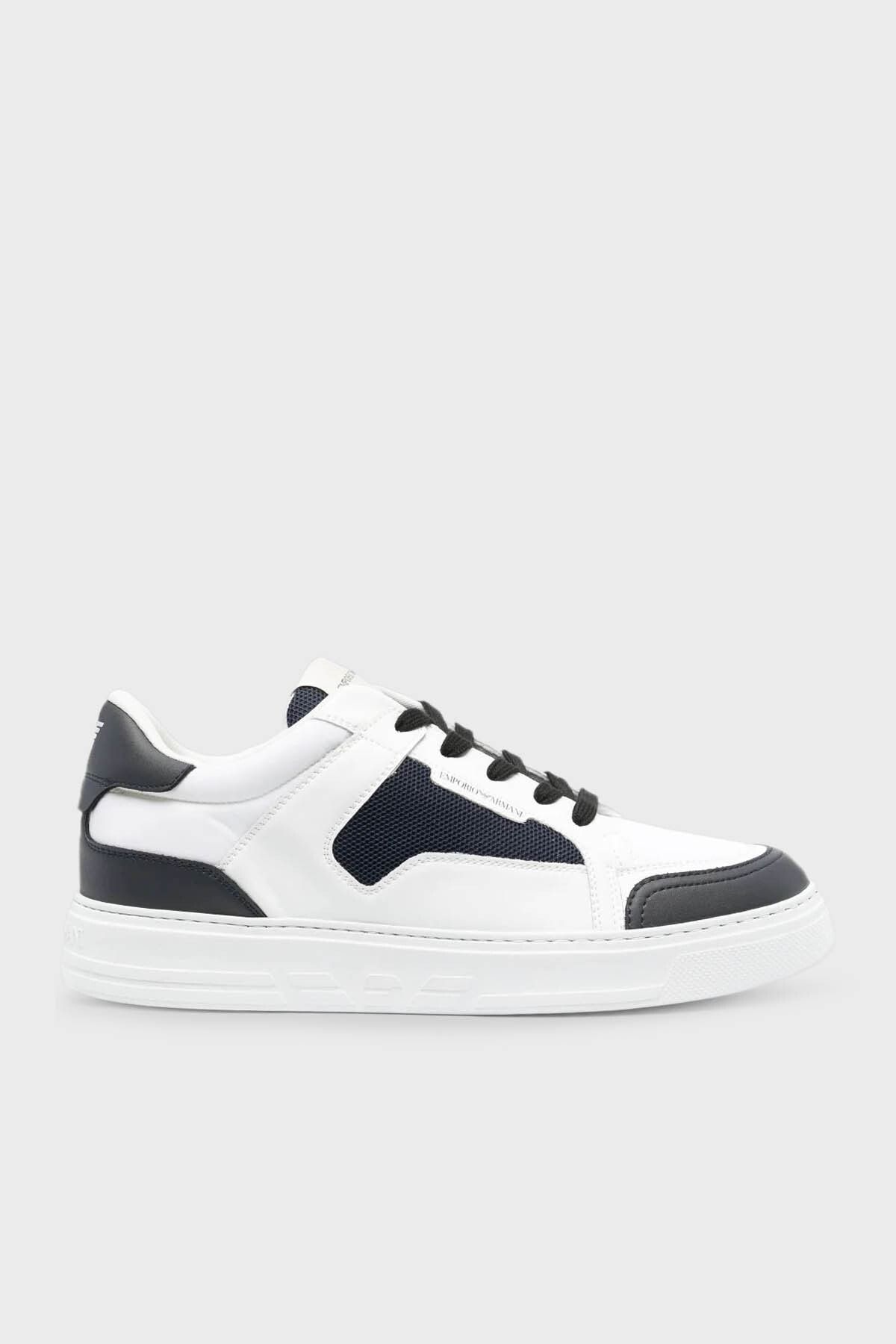 Emporio Armani Genuine Leather Sneaker Shoes with Logo Men s Shoes