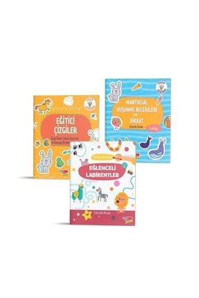 Etkinlik Kitabı Seti Eğlenceli Labirentler, Mantıksal Düşünme Becerileri Ve Dikkat, Eğitici Image 2