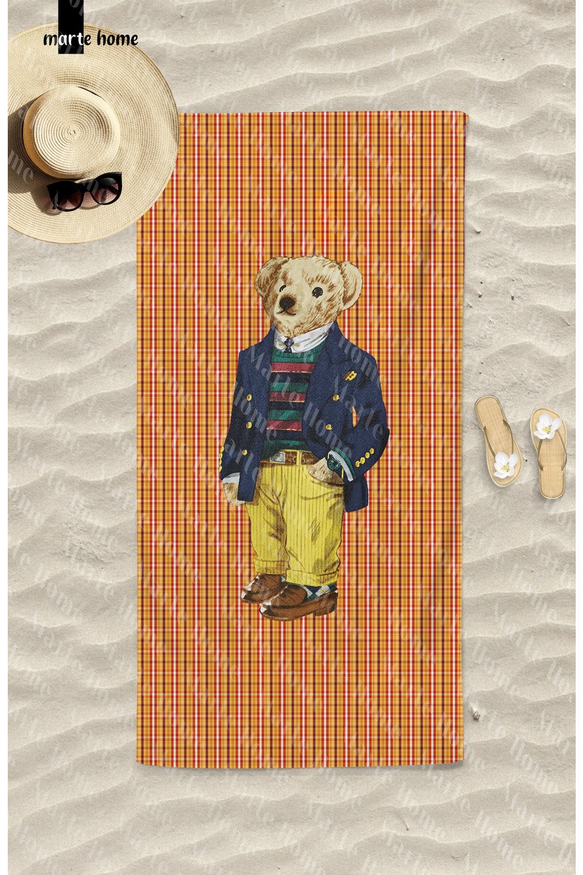 Ralph lauren bear beach towel sales