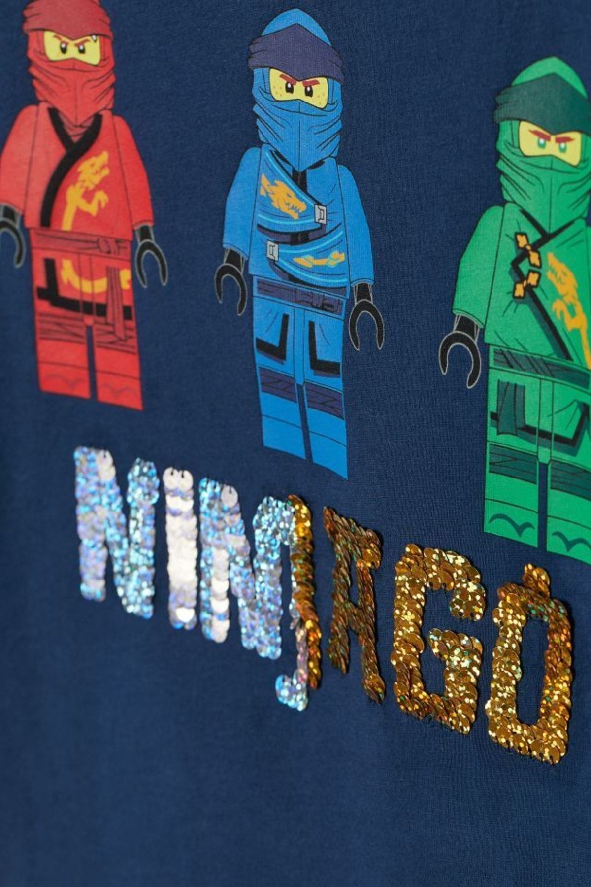 Ninjago reversible sequin top