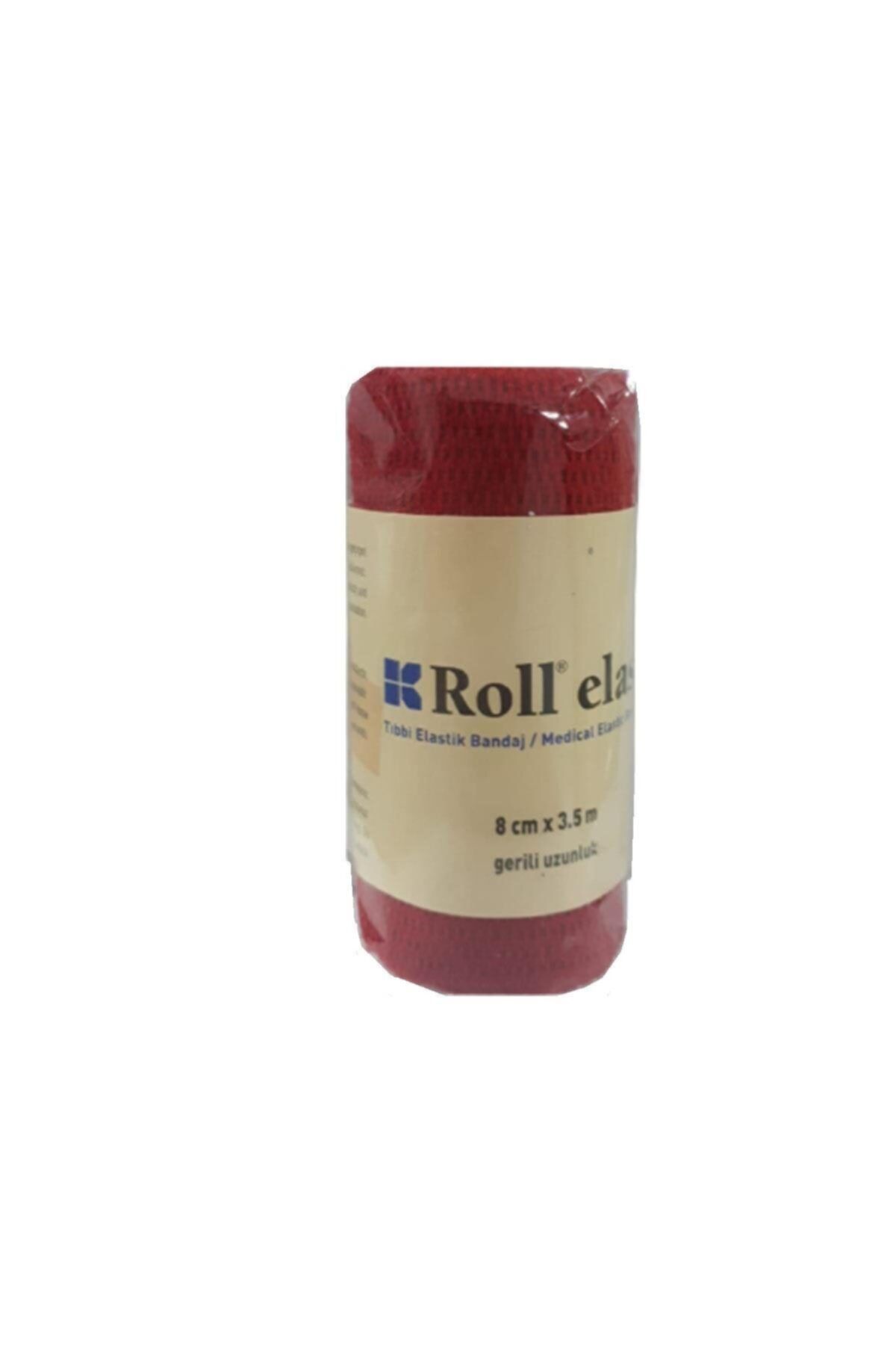 Roll Elast Elastik Bandaj 8 Cm X 3.5 Cm Kırmızı