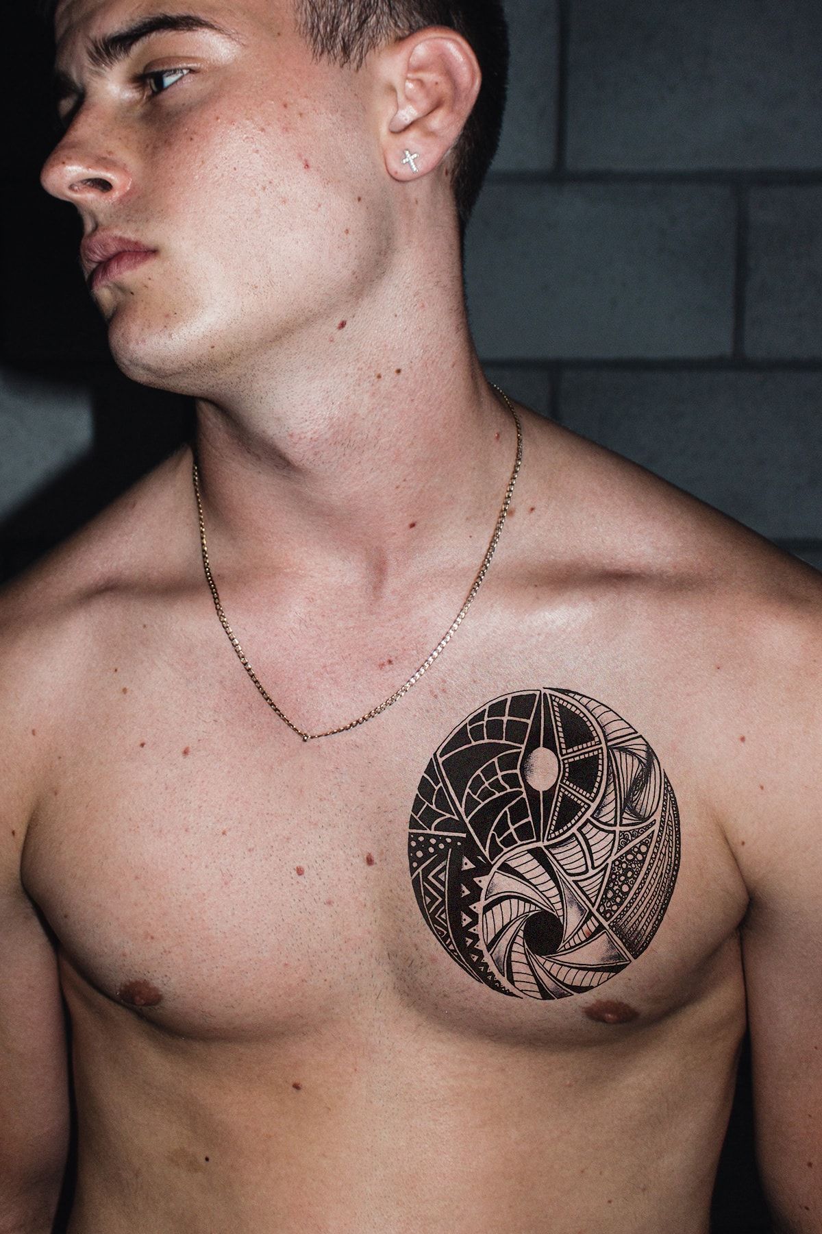 TAKIŞTIR Gerçekçi Geçici Ying Yang Dövme Tattoo