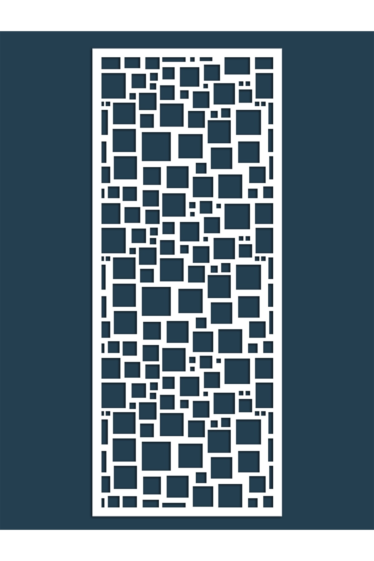 Liar Dekor Liar Ahşap Seperatör (Paravan) - KSP-20 - (10 mm) - (100 cm x 210 cm) - (Beyaz)
