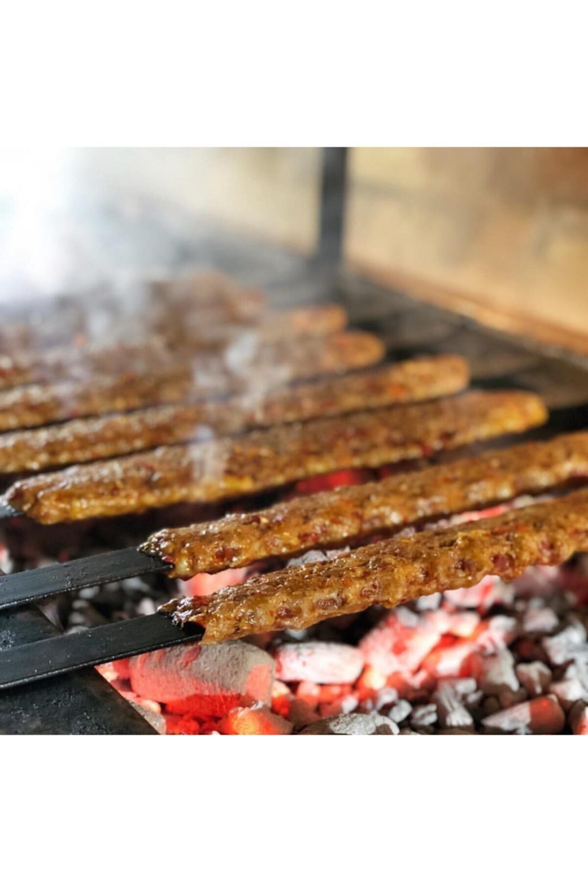 demethome 15 Adet Profosyonel Adana Urfa Kıyma Kebap Şişi 55 Cm Silme Demir Kebap Şiş Adana Imalatı