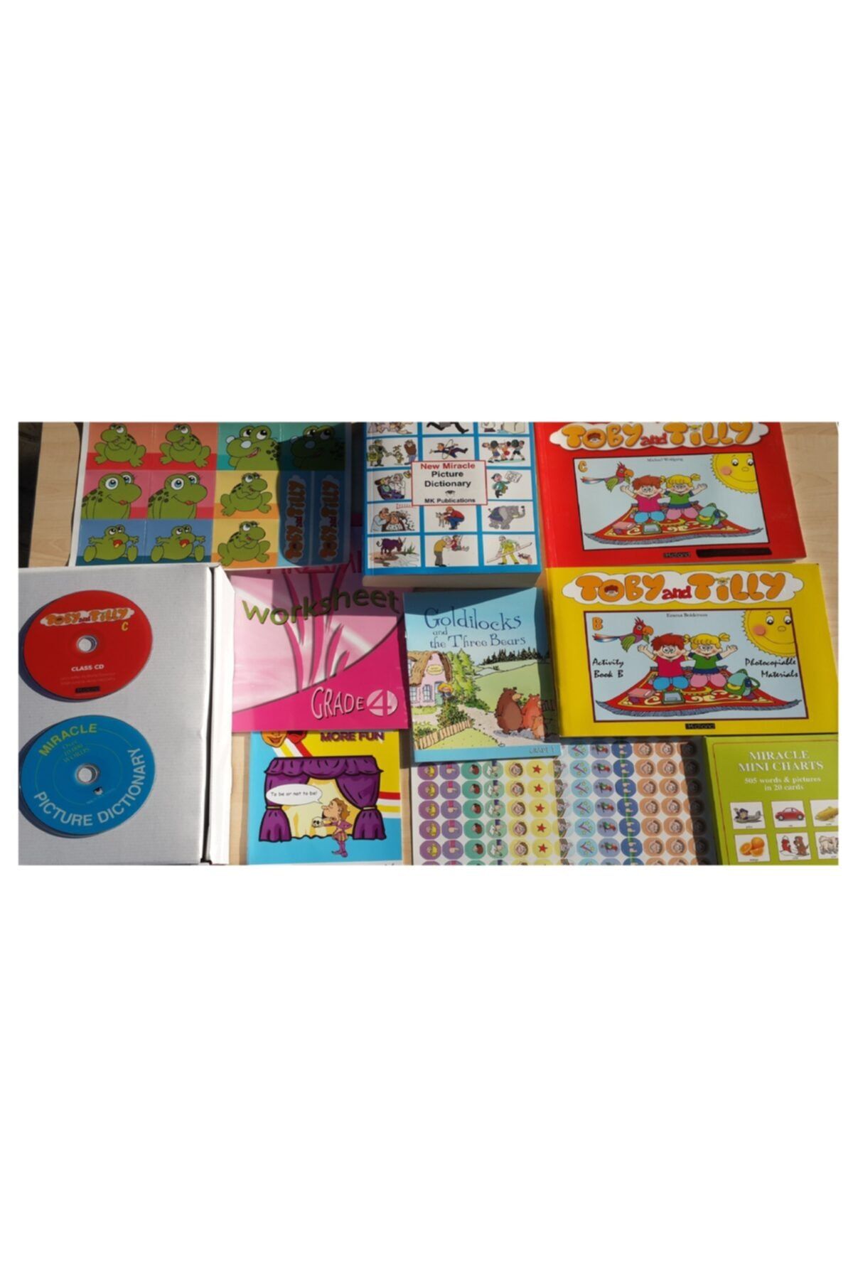 The Kidland Ilkokul Ingilizce Öğrenimi Ve Etkinlik Seti ( Kutusunda ) + 2 Adet Interaktif Dvd Rom