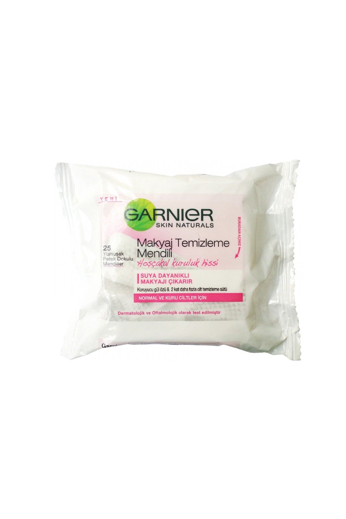 Garnier Normal ve Kuru Ciltler için 25'li Makyaj Temizleme Mendili 3600541416062