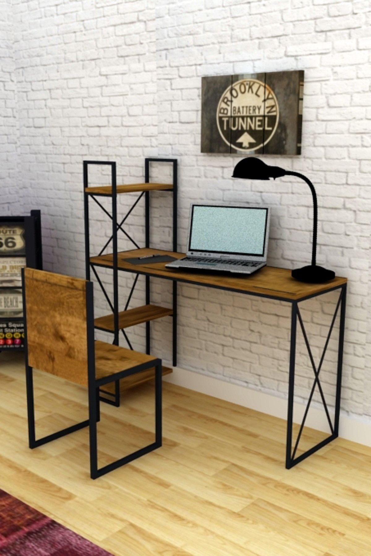 Archi Ahşap Atölyesi Ontario Cross Mini Çalışma Masası 120 Cm