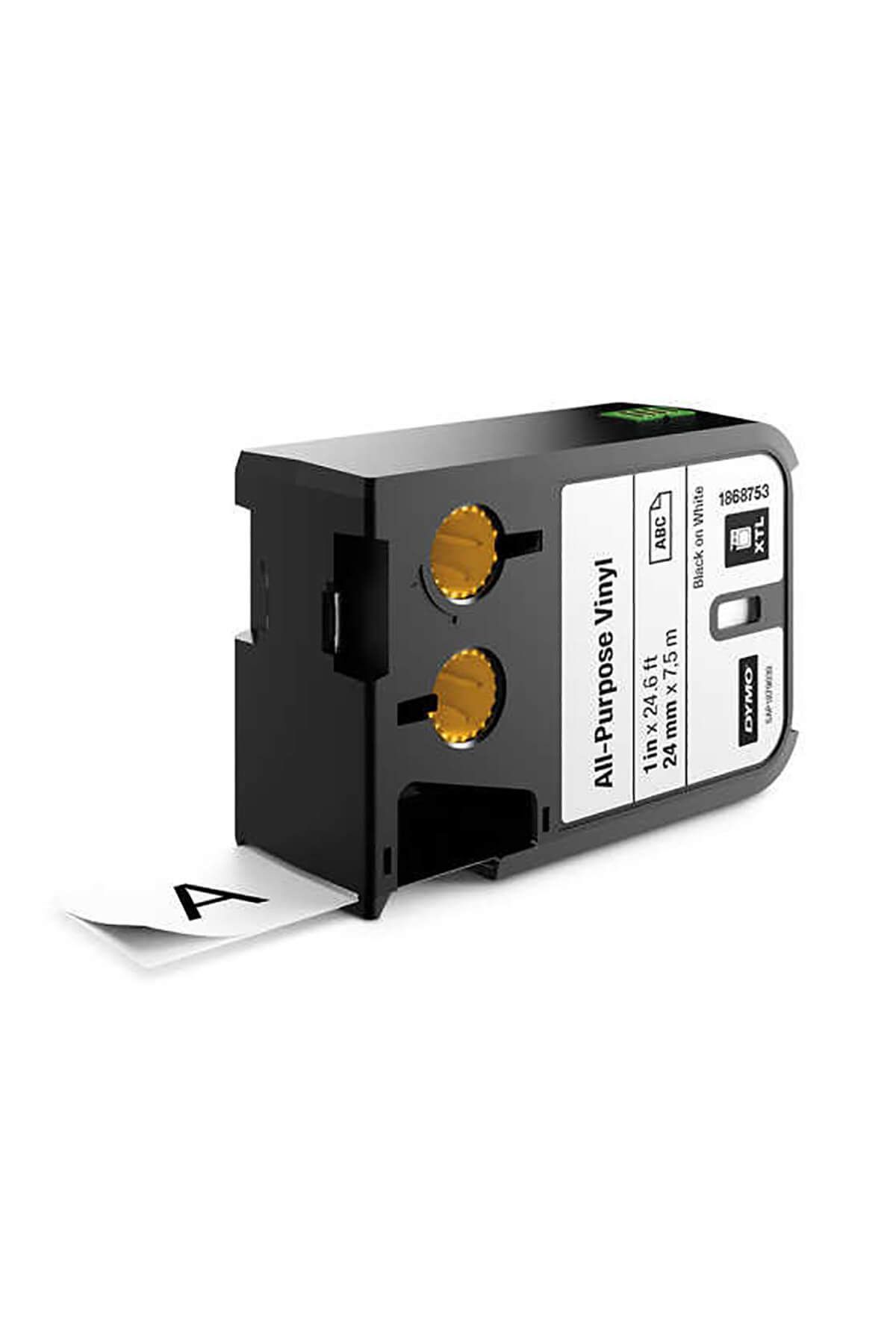 Dymo XTL 1868753 Çok Amaçlı Vinil 24mmx7m Beyaz/Siyah