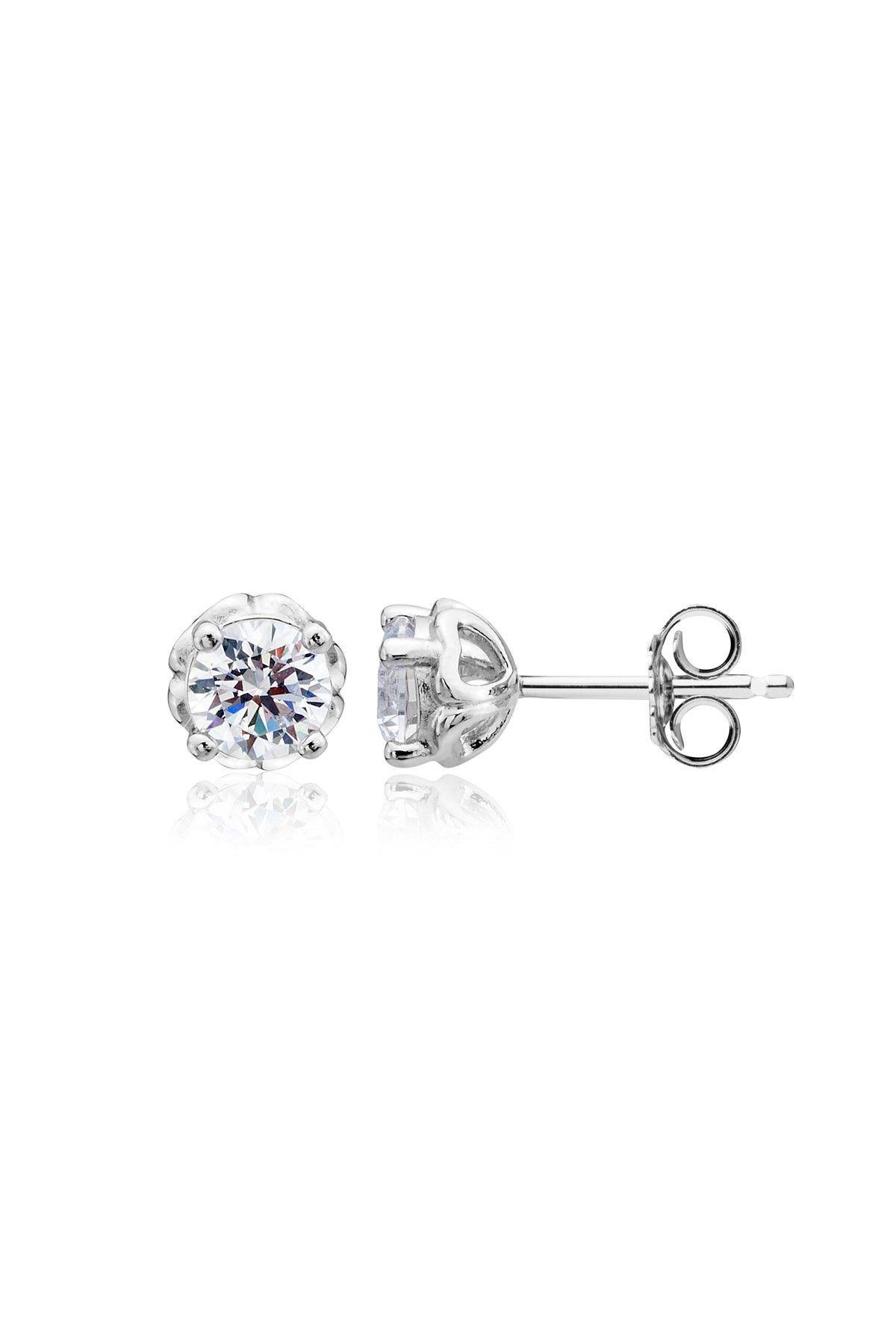 Carat Laboratories Kadın 1 Carat Tektaş Küpe CE20343