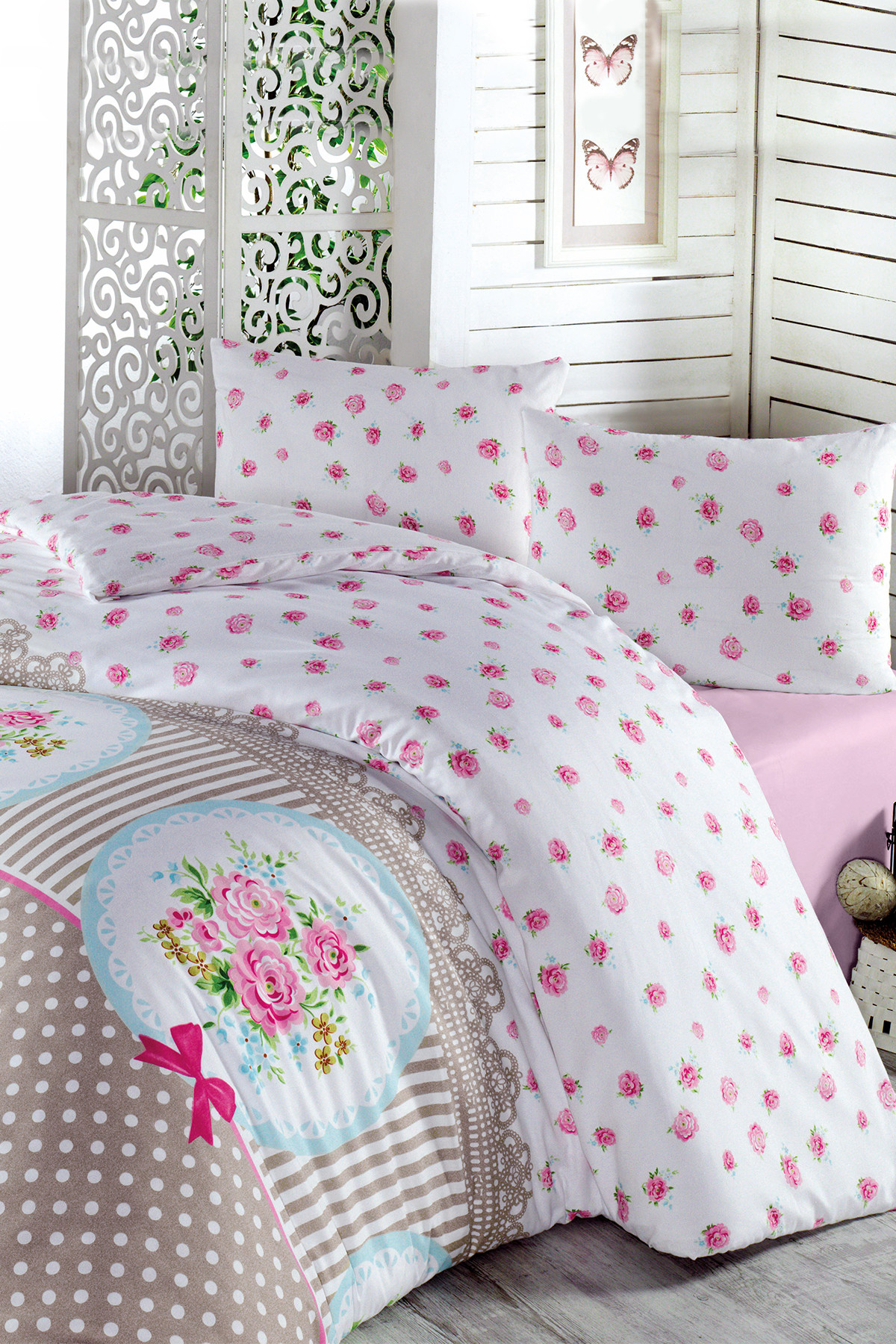 Handy Home Esila Cift Kisilik Poly Kotton Nevresim Takimi Tas Fiyati Yorumlari Trendyol