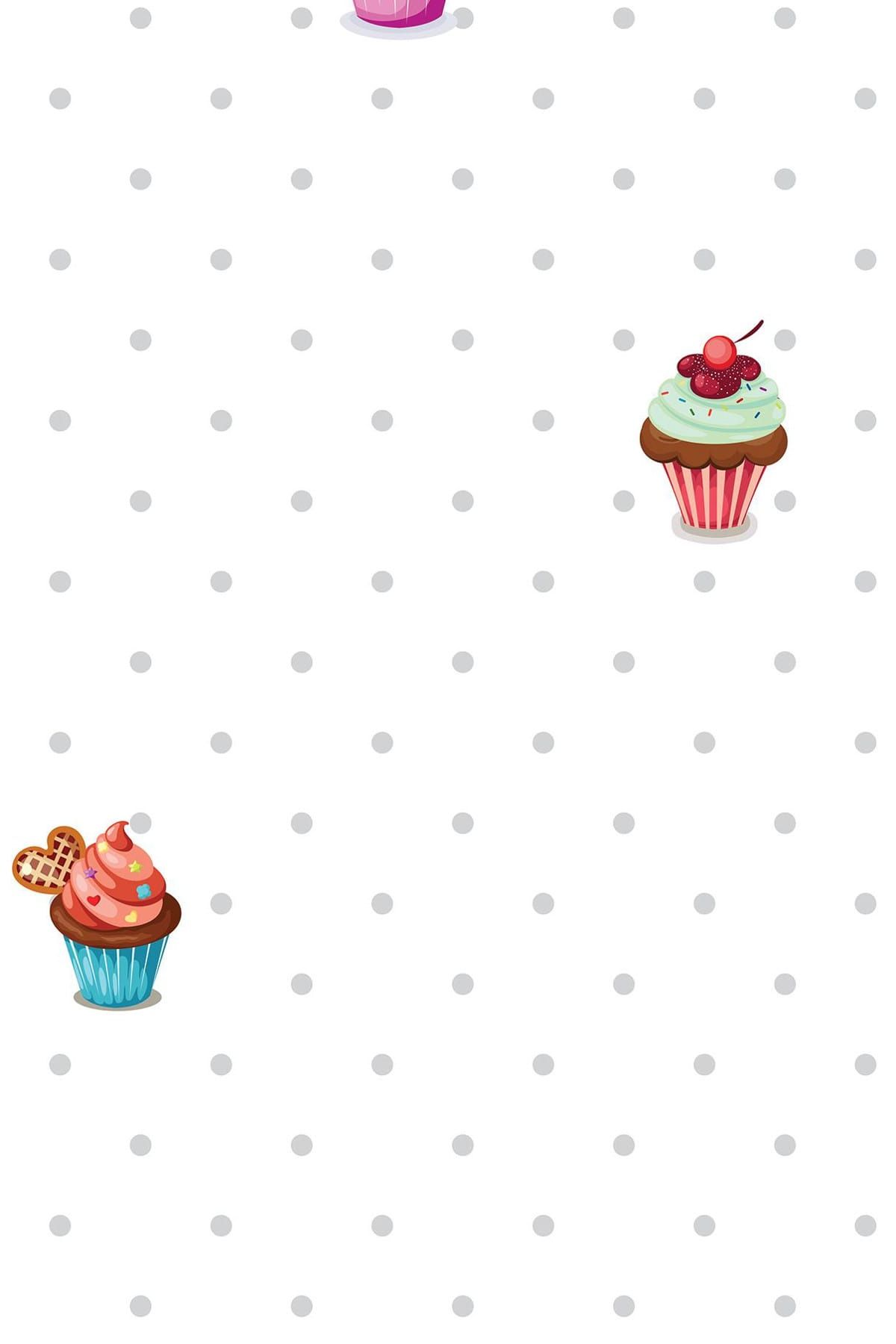 STARS AND POINTS 200-1 Cup Kek Temalı Çocuk ve Genç Odası Duvar Kağıdı 5,33 M²