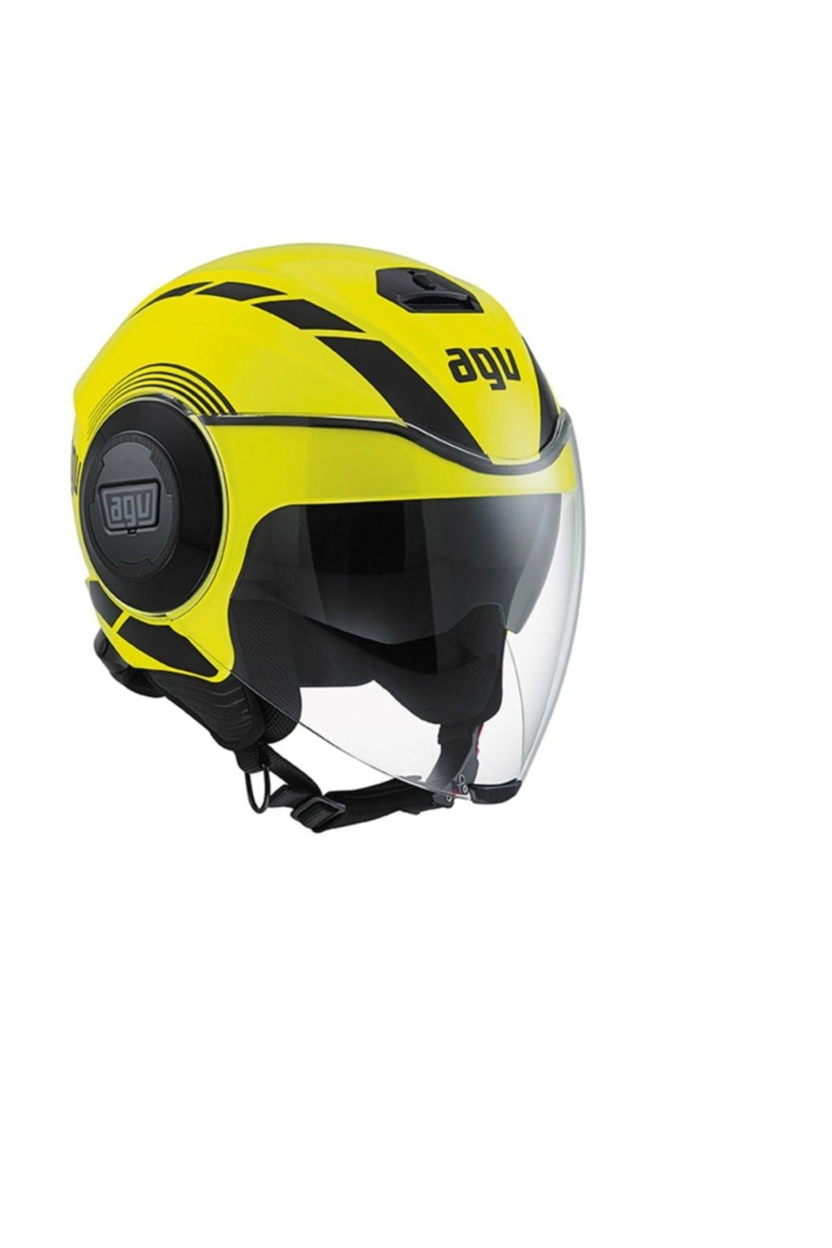 AGV Fluid Multi Equalizer Yellow Fluo Black Açik Kask