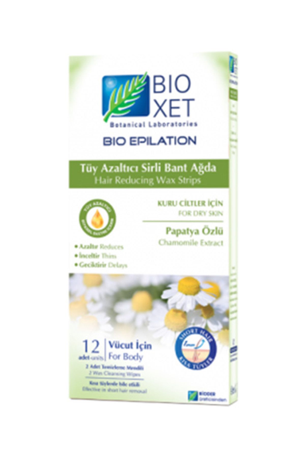 Bioblas Kuru Ciltler Tüy Azaltıcı Sirli Bant Ağda 8680512604563