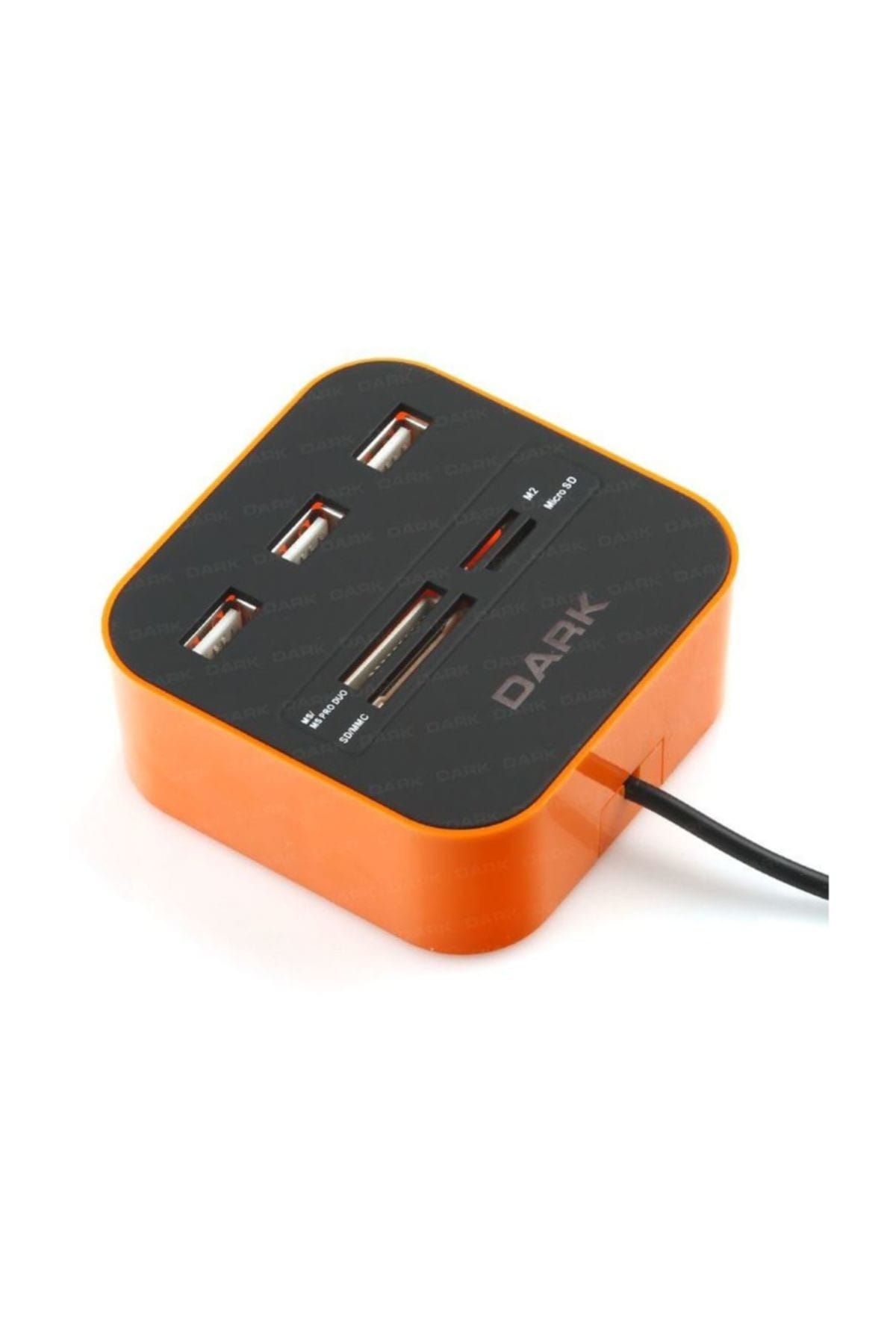 Dark USB 2.0 External 49 in 1 Kart Okuyucu Turuncu DK-AC-UCR202OR
