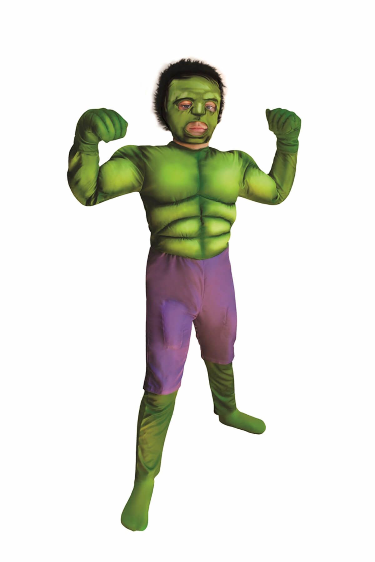 MEGA Hulk Basıc Kostüm 10 12 Yaş 00929