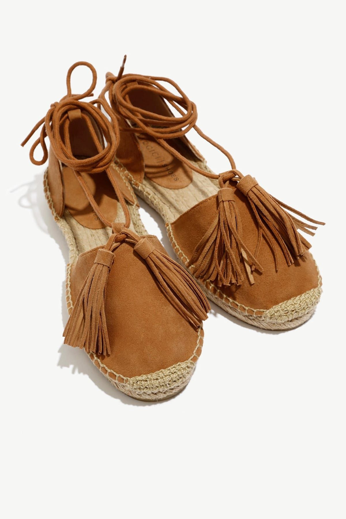 Yargıcı Kadın Kahve Püsküllü Espadril 8YKAY4097X