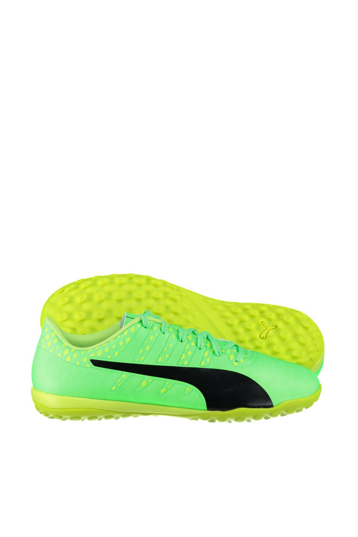 Puma Evopower Vigor 4 Tt Yeşil Sarı Siyah Erkek Halı Saha Ayakkabısı 100397762