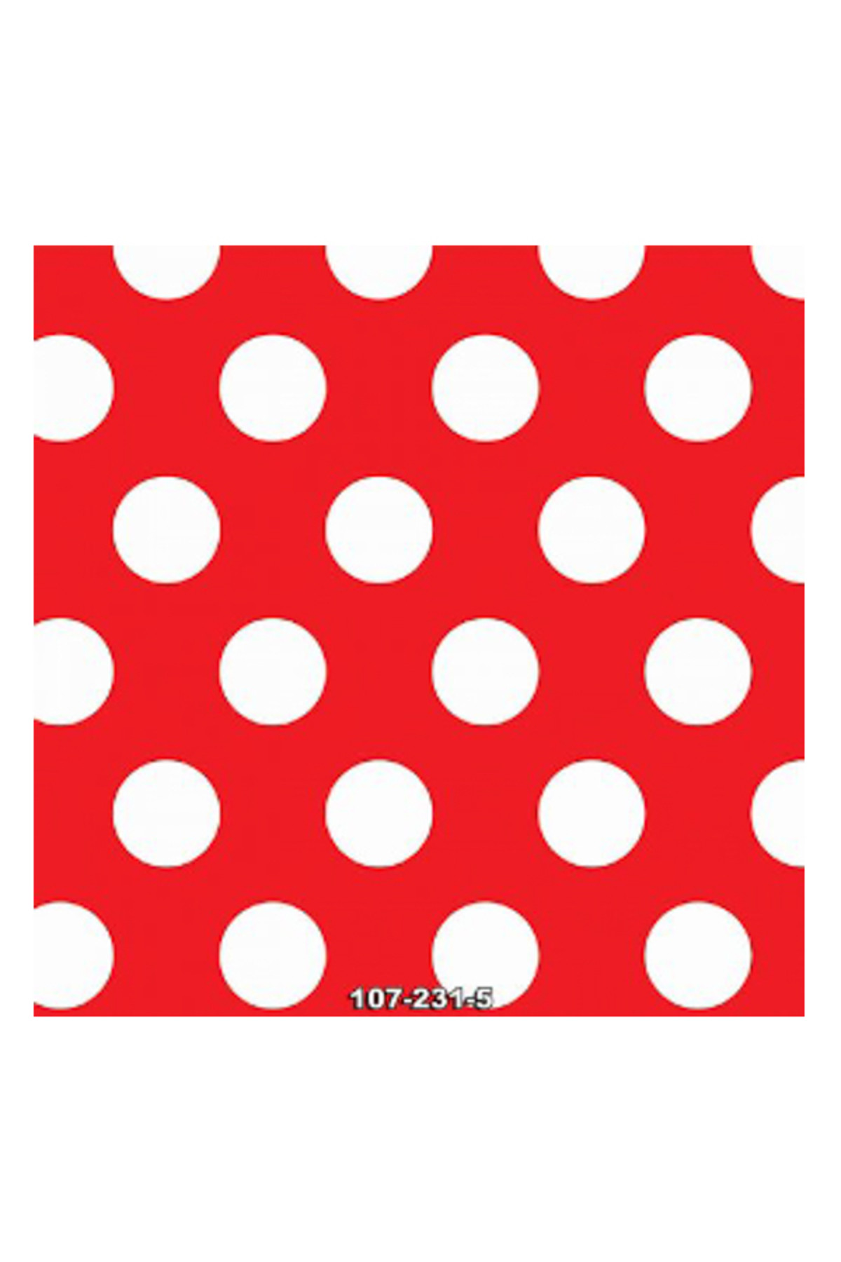 Kids Club Bn Wallpapers Puantiye Kımızı Beyaz Desenli Çocuk Odası Duvar Kağıdı(5 M²)