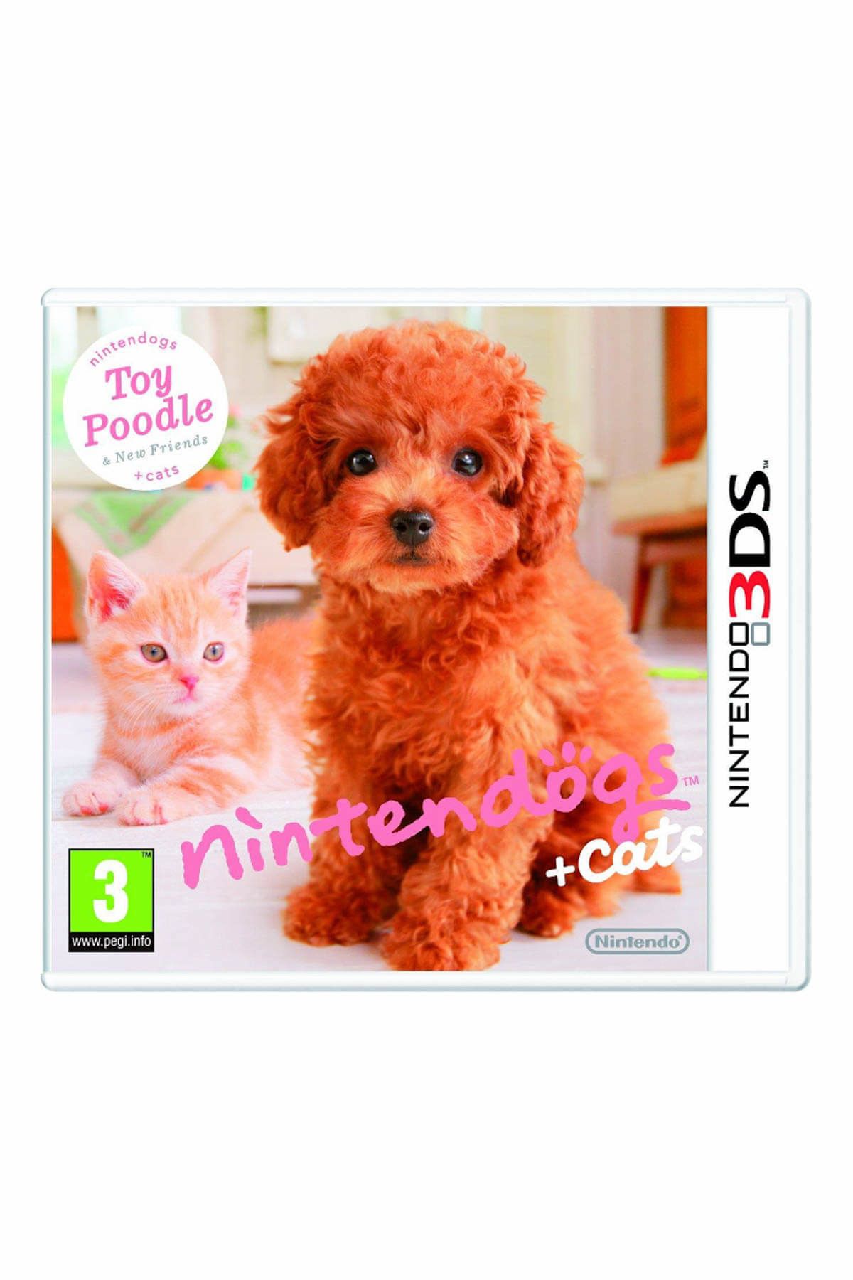 Nintendo 3Ds Nintendogs Toy Poodle + Cats