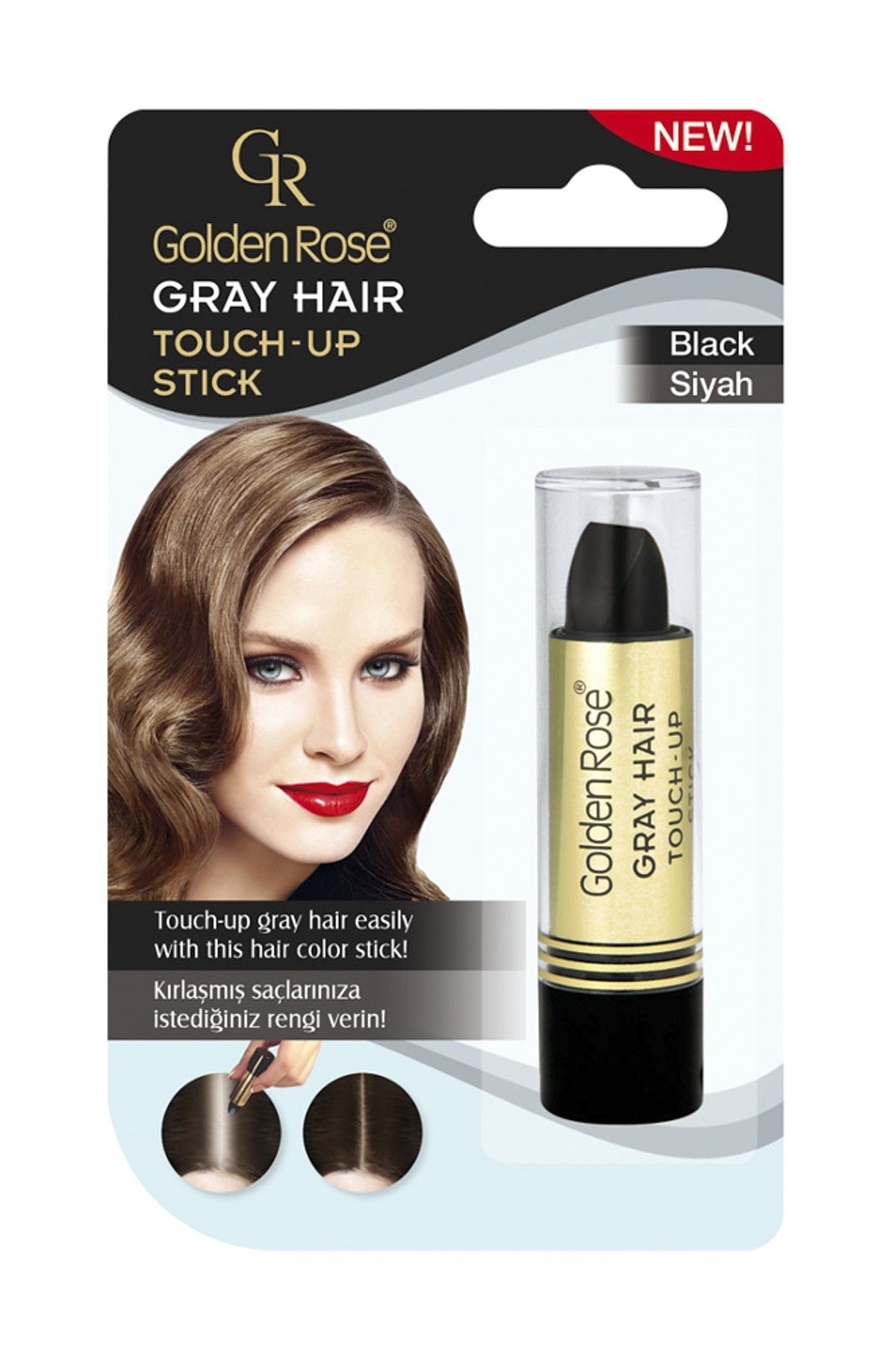 golden rose sac beyazlarini kapatan stick siyah grey hair touch up stick 8691190067137 fiyati yorumlari trendyol
