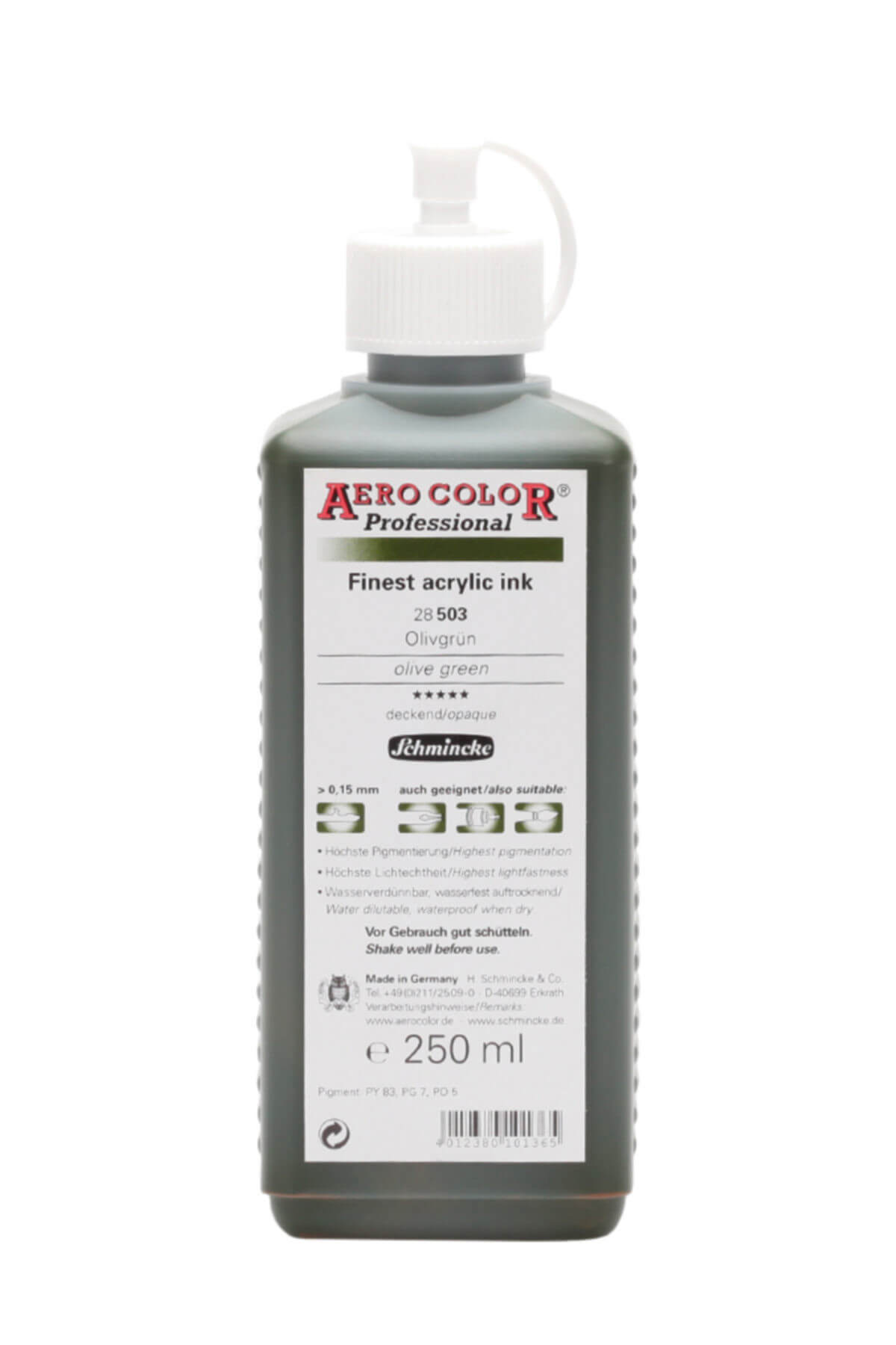 Schmincke Aero Color Olive Green 503 Mürekkep 250ml