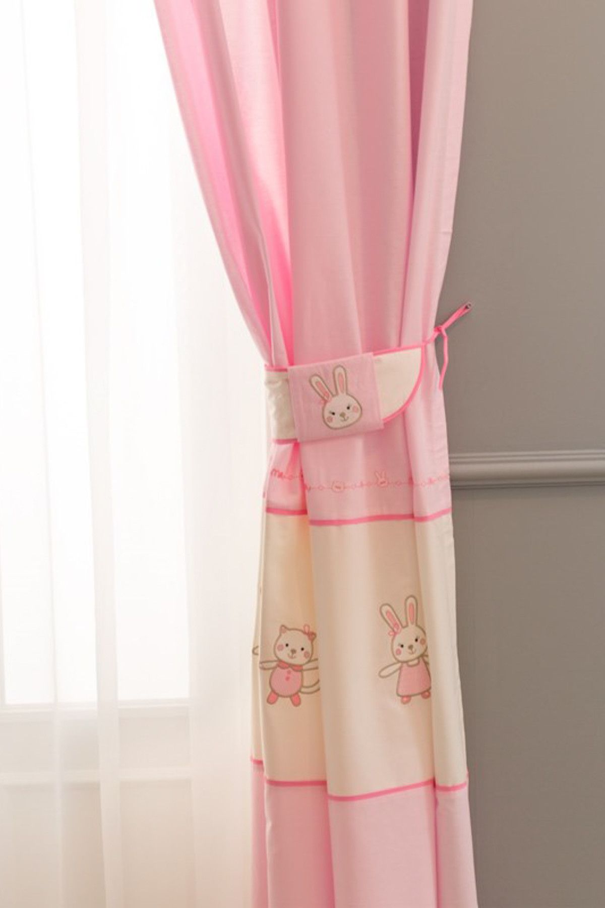 Funna Baby Funnababy Perde Lily Milly 150 Cm X 260 Cm (Tek Kanat) Pembe /