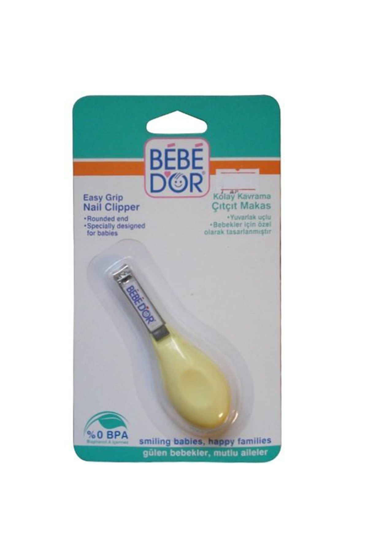 Bebedor Kolay Kavrama Çıt Çıt Bebek Tırnak Makası Sarı