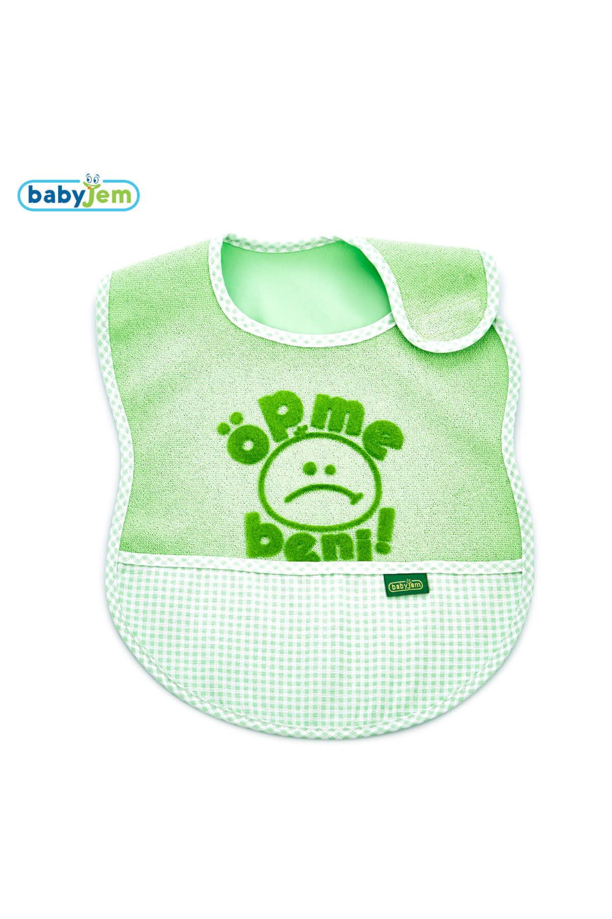Babyjem Lüks Öpme Beni Mama Önlüğü Yeşil