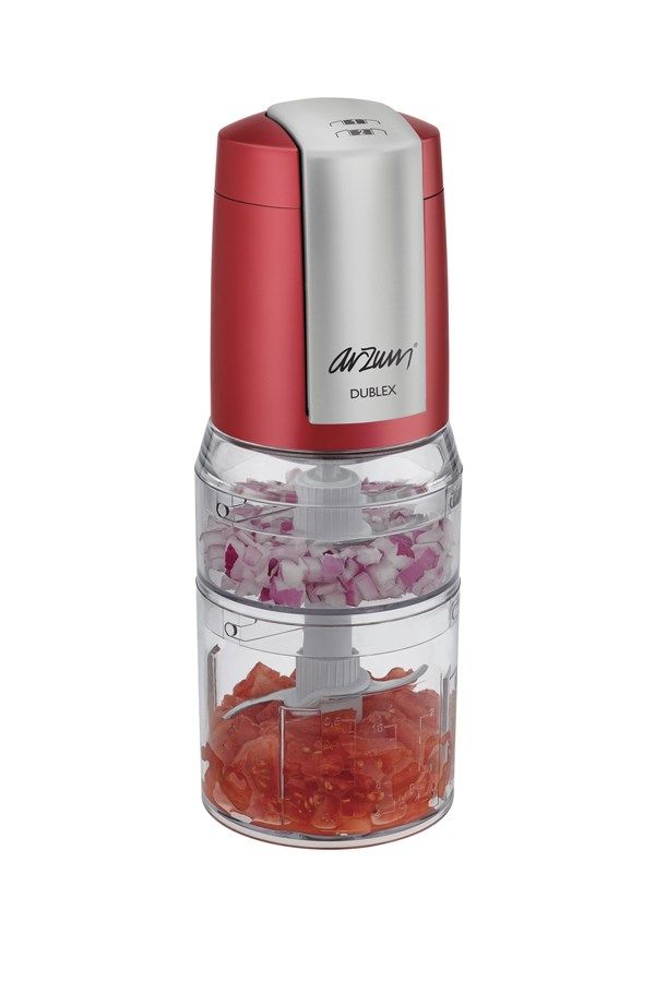 Arzum AR189 Dublex Çift Hazneli Doğrayıcı - Kırmızı