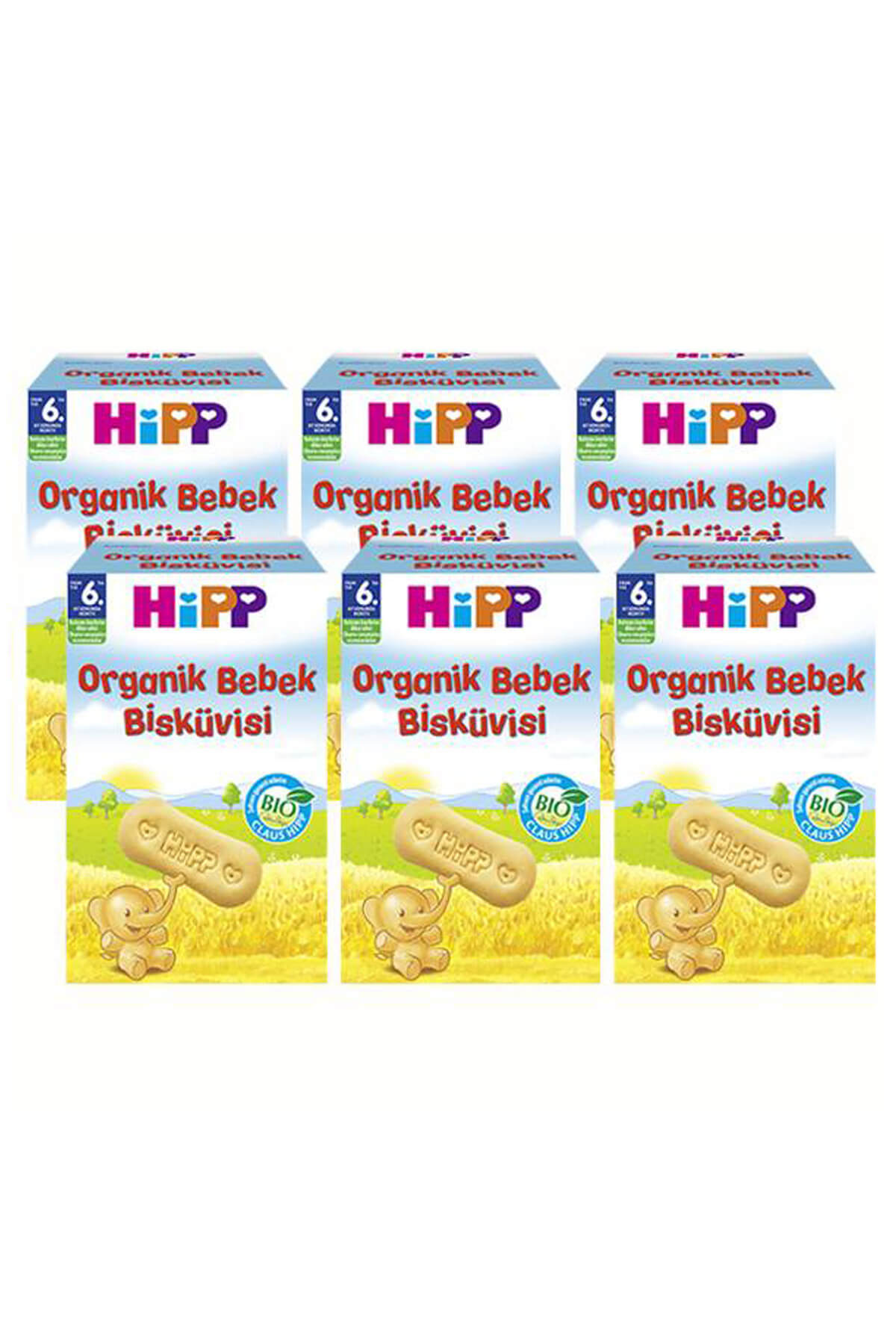 Hipp Organik Bebek Bisküvisi 150 Gr X 6 Adet