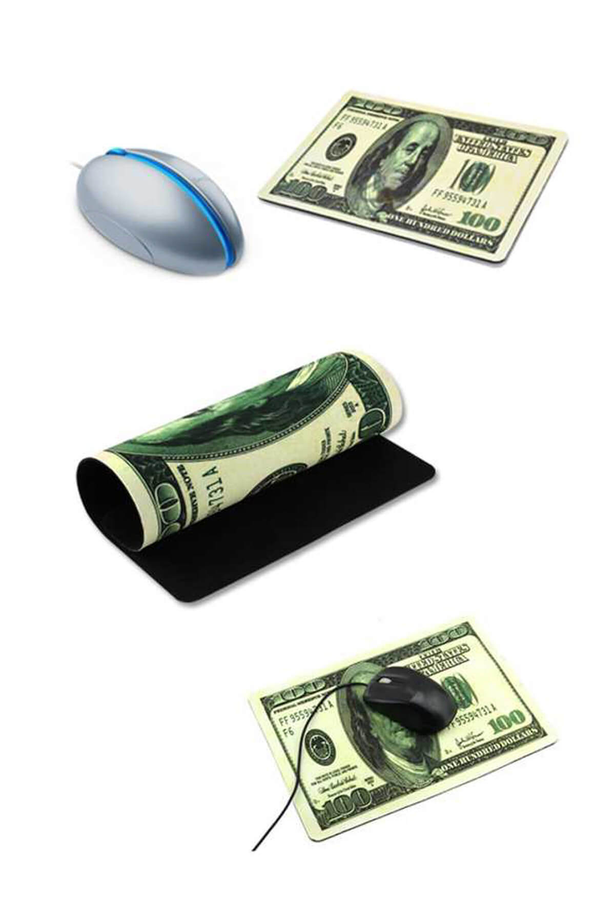 Keyfi Sepet Dolar Görünümlü Mouse Pad