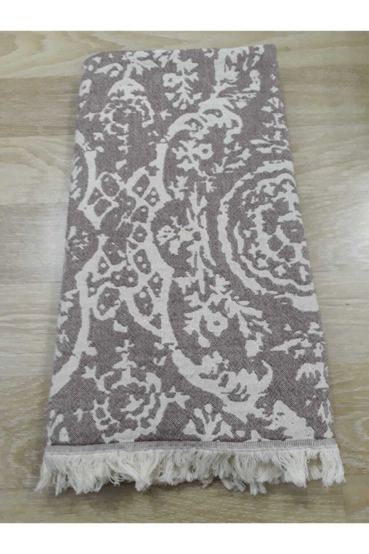 Peştemal Home Koyu Gri Desenli Peştemal