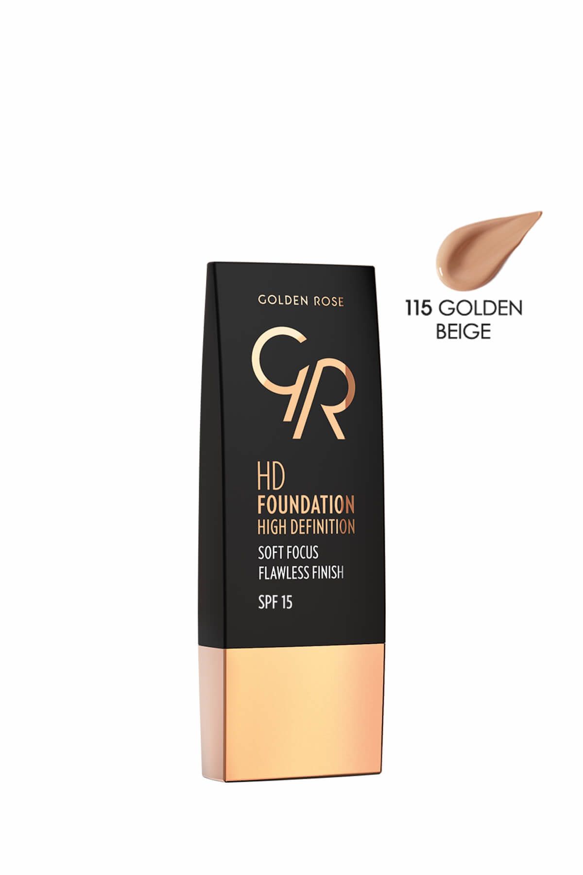Golden Rose Fondöten - HD Foundation High Definition 115 Golden Beige 8691190832650