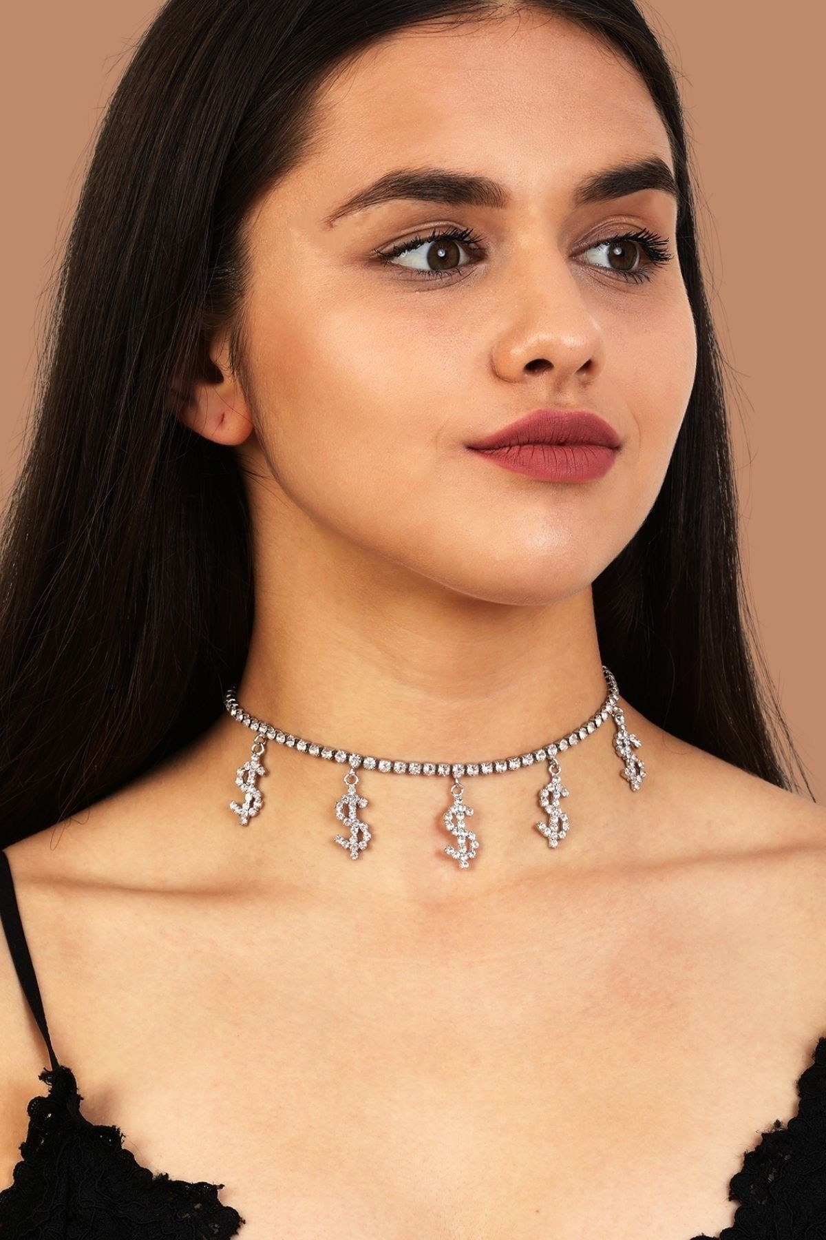 Womens on sale diamond choker