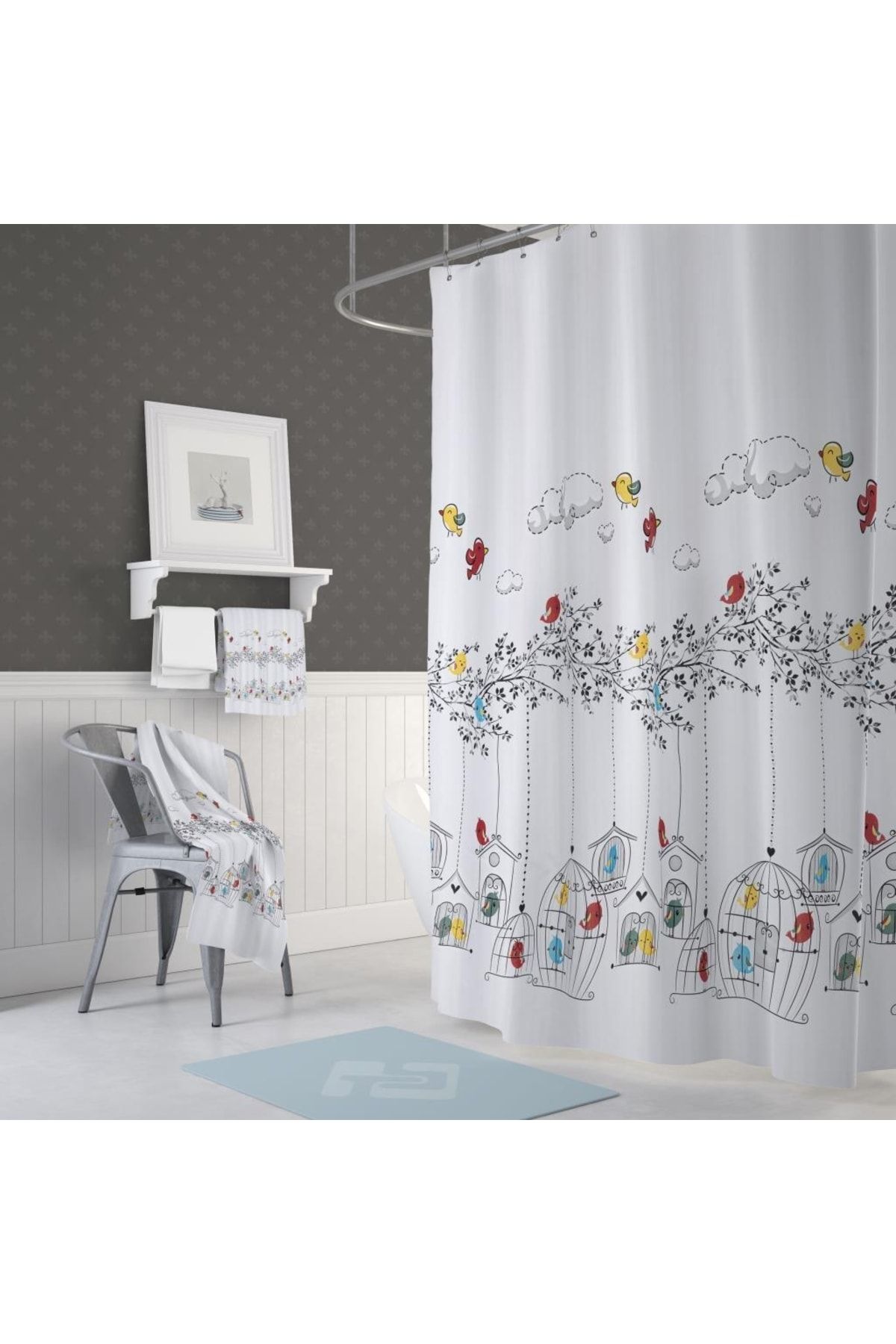 Single deals shower curtain